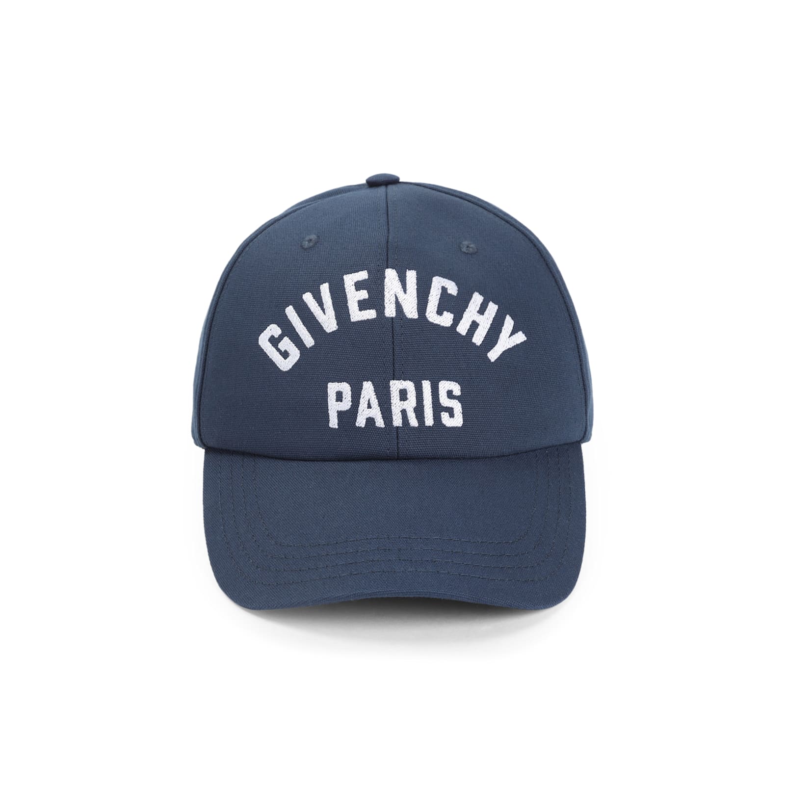 Givenchy Round Visor Cap With Prominent Logo In Blue