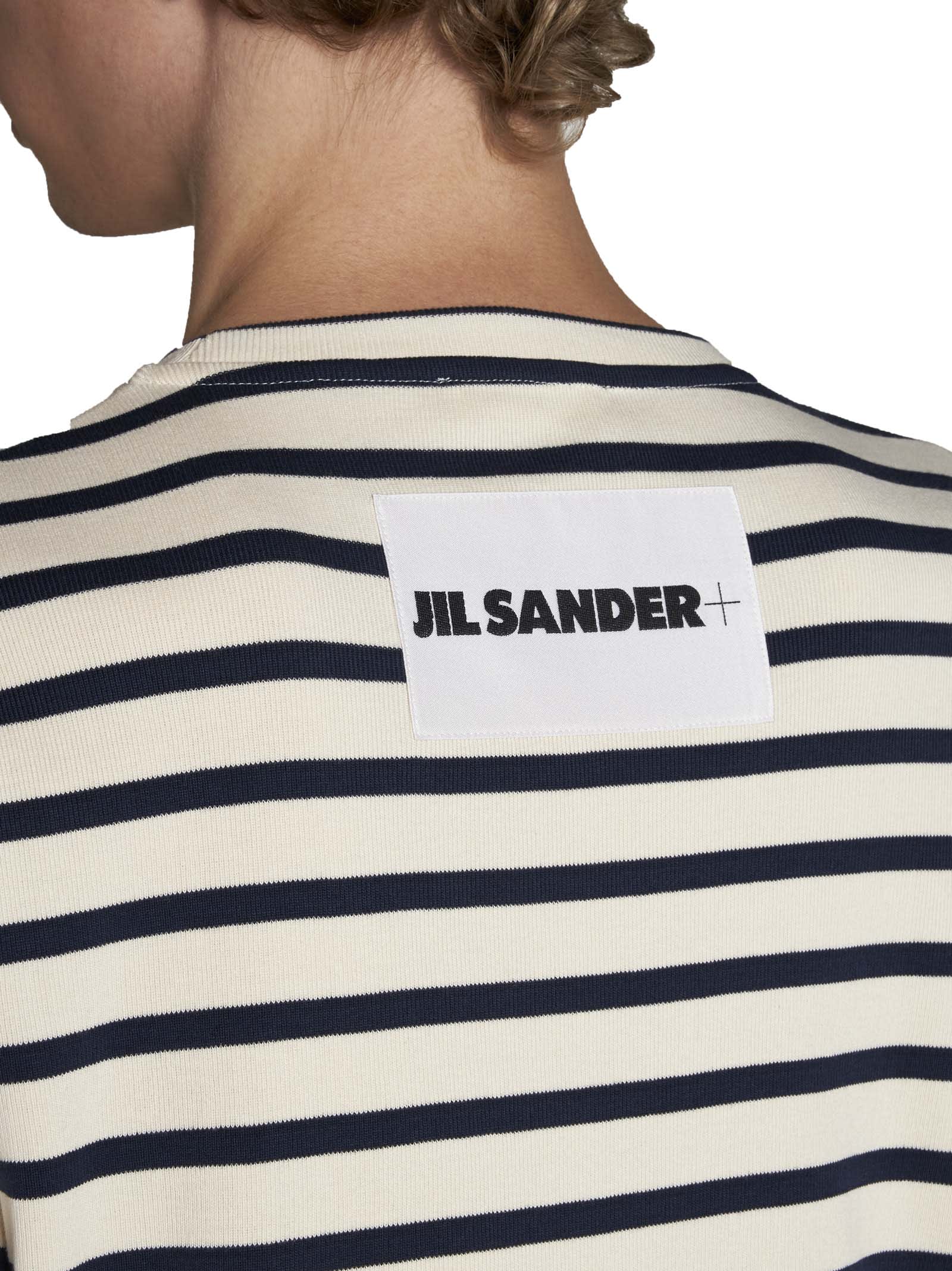 Shop Jil Sander T-shirt In Mariniere