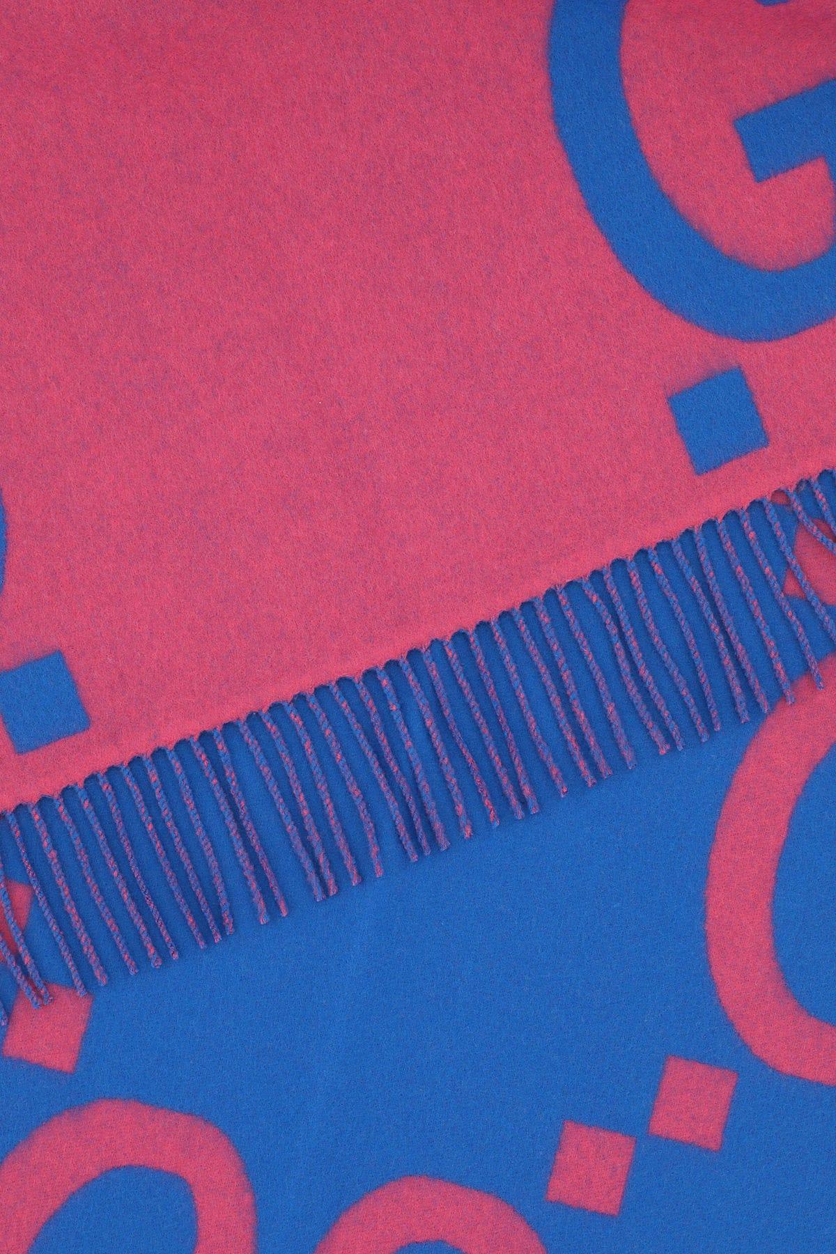 Shop Gucci Printed Wool Scarf