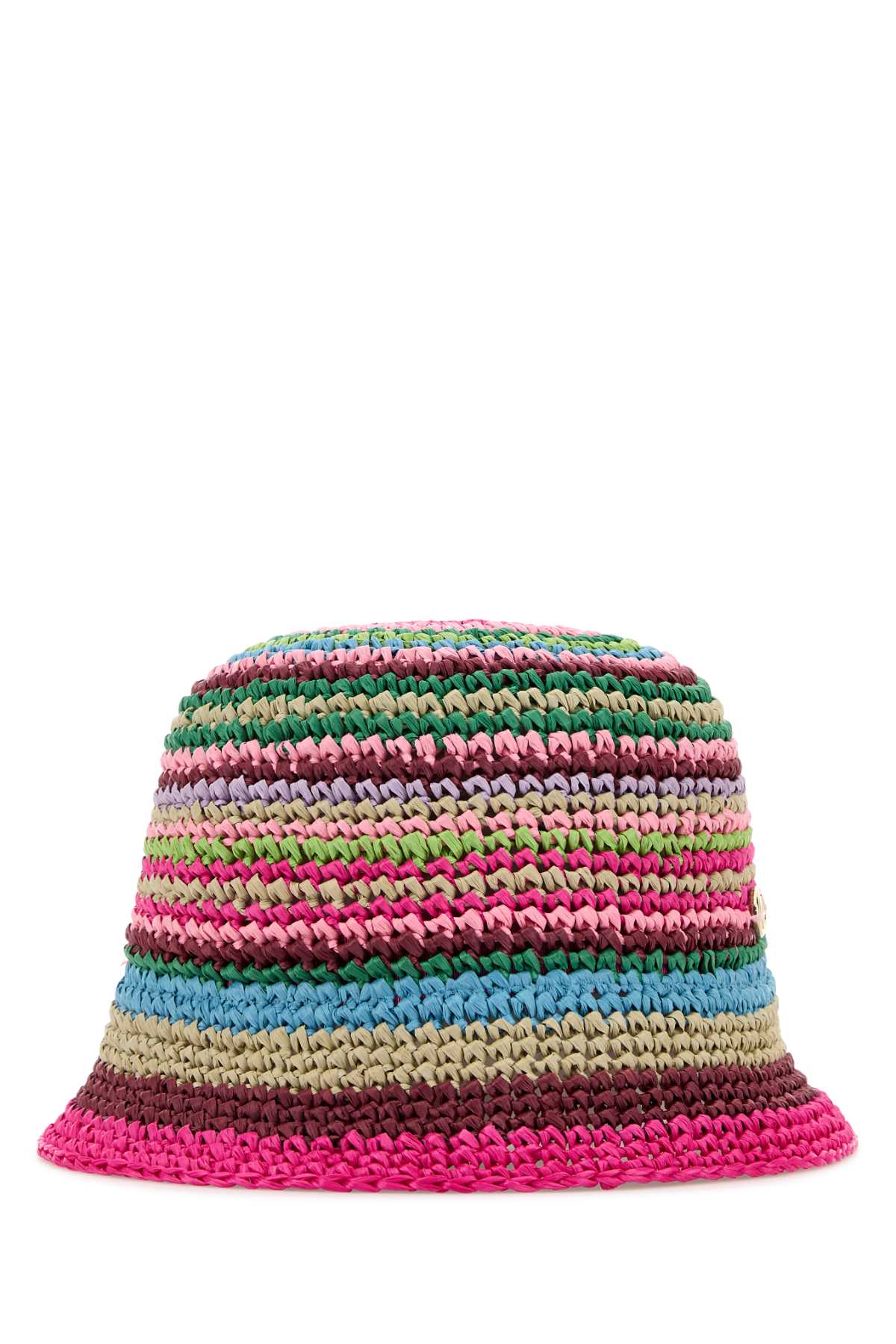 Multicolor Raffia Bucket Hat