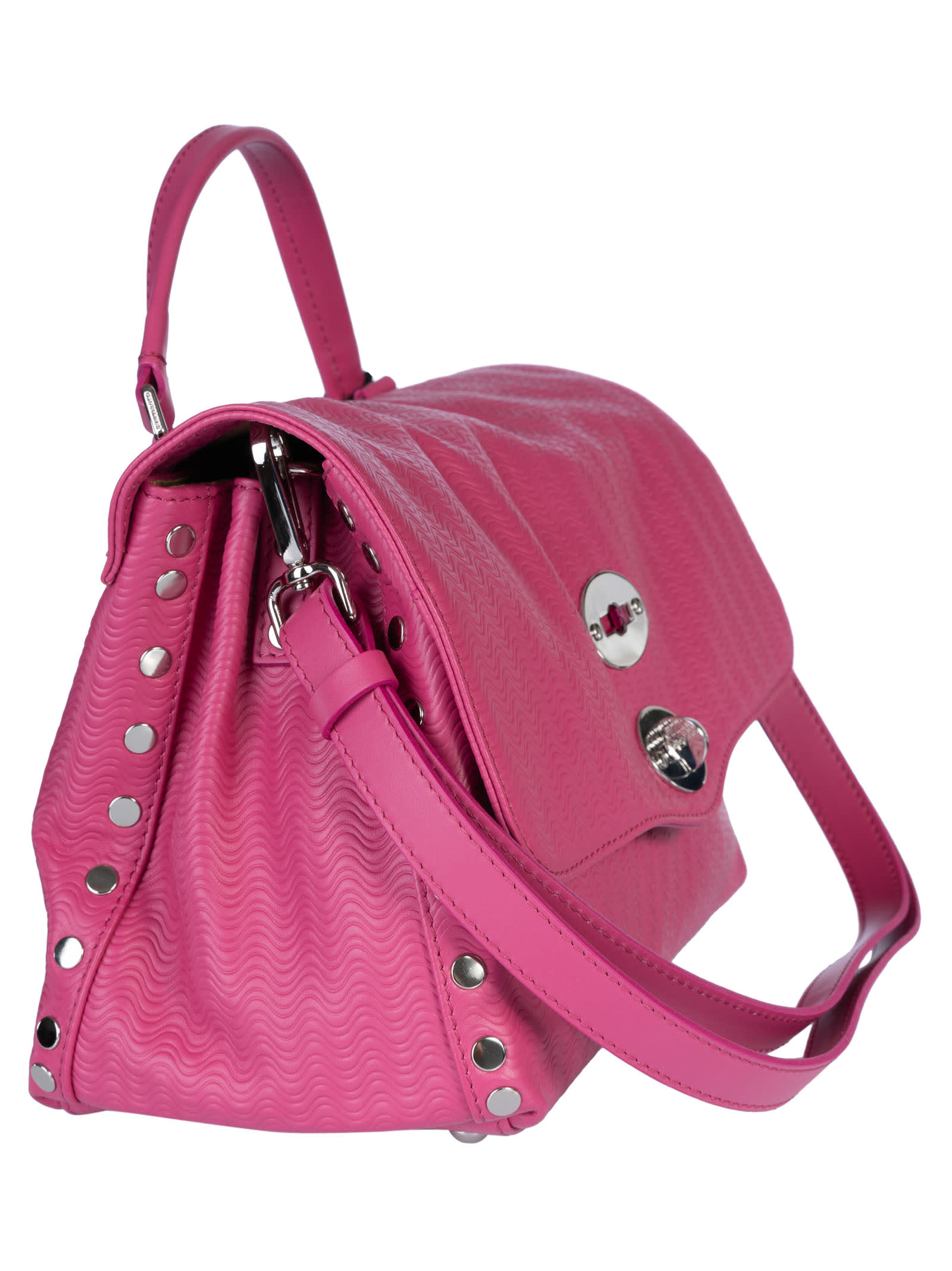 Shop Zanellato Postina Cachemire Blandine Luxet Shoulder Bag In Pink Fuchsia