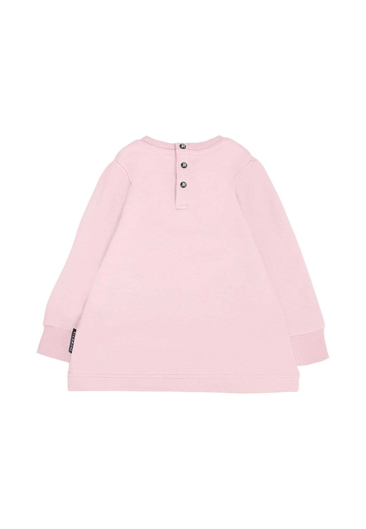 Richmond Lilac Dress For Baby Girl With Logo In Pink