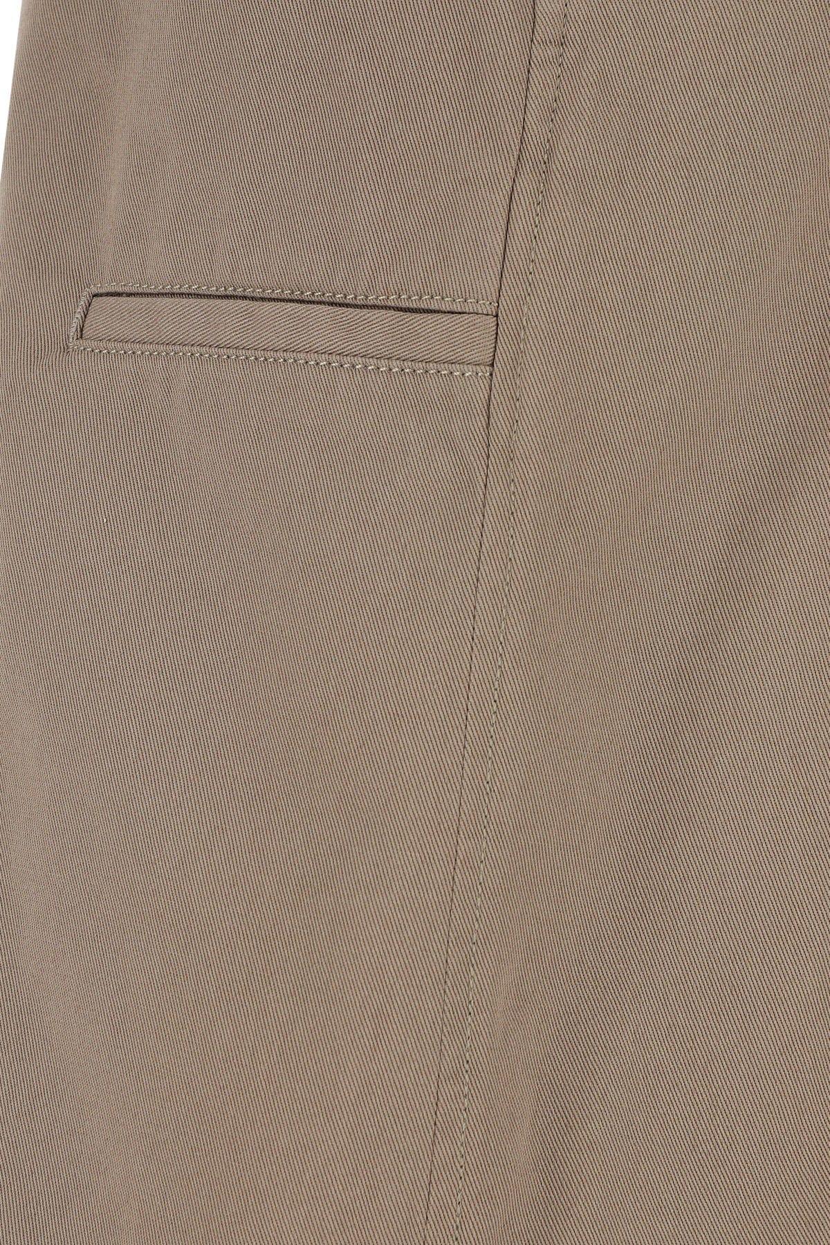 Shop Ambush Dove Grey Cotton Bermuda Shorts In Beige