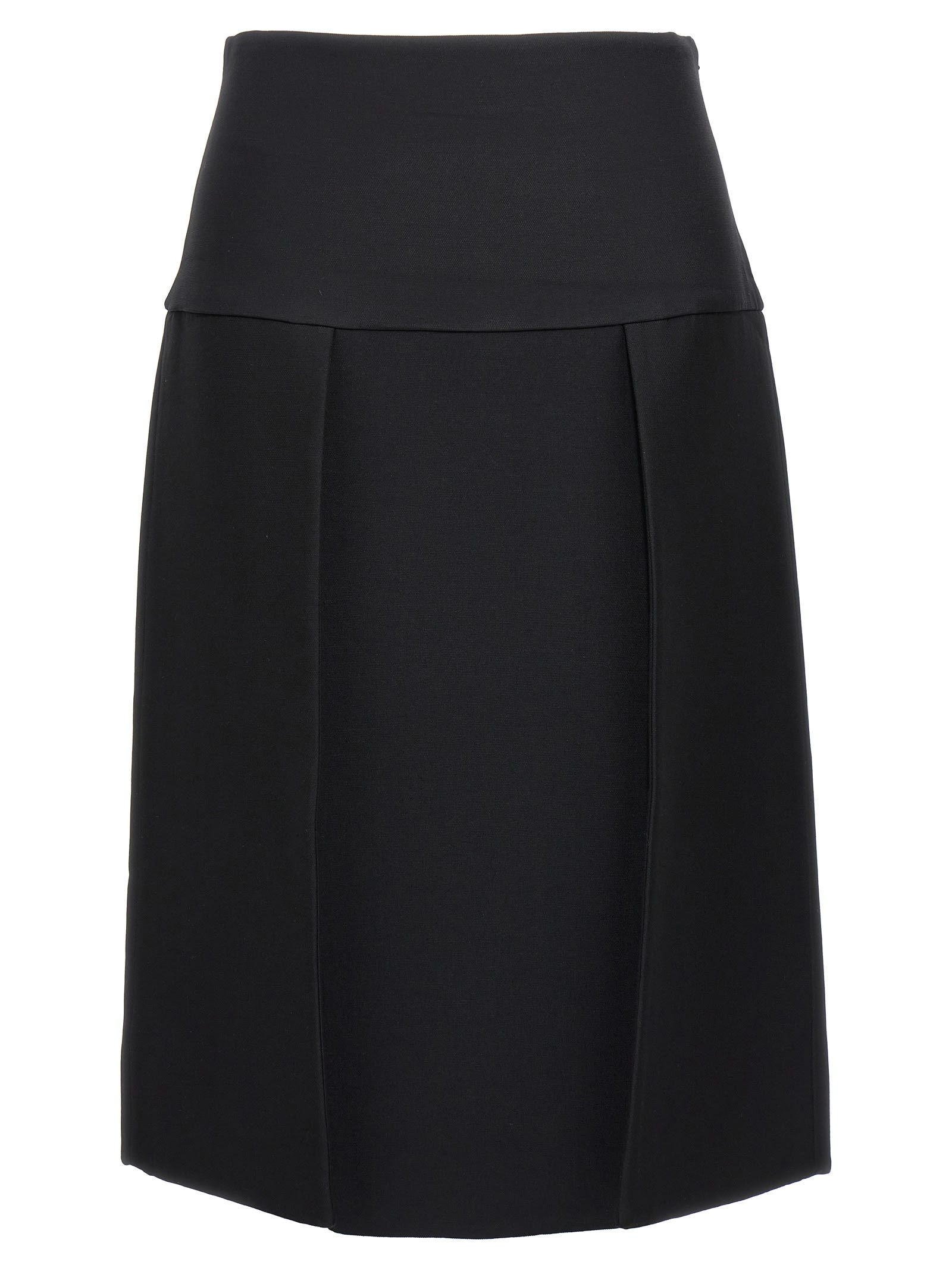 Shop Khaite Kidd Skirt In Black