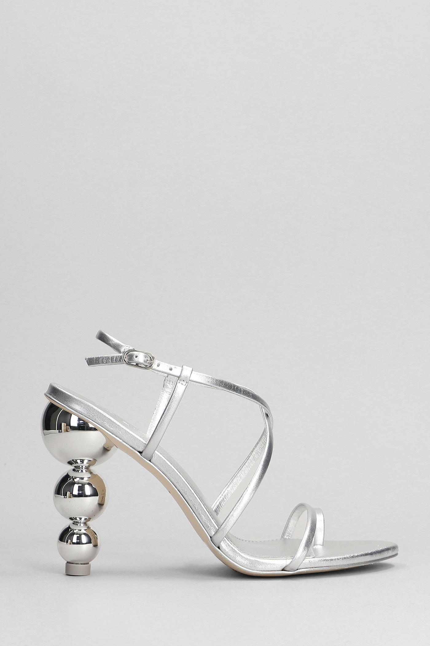 Robyn Sandals In Silver Leather Sandals