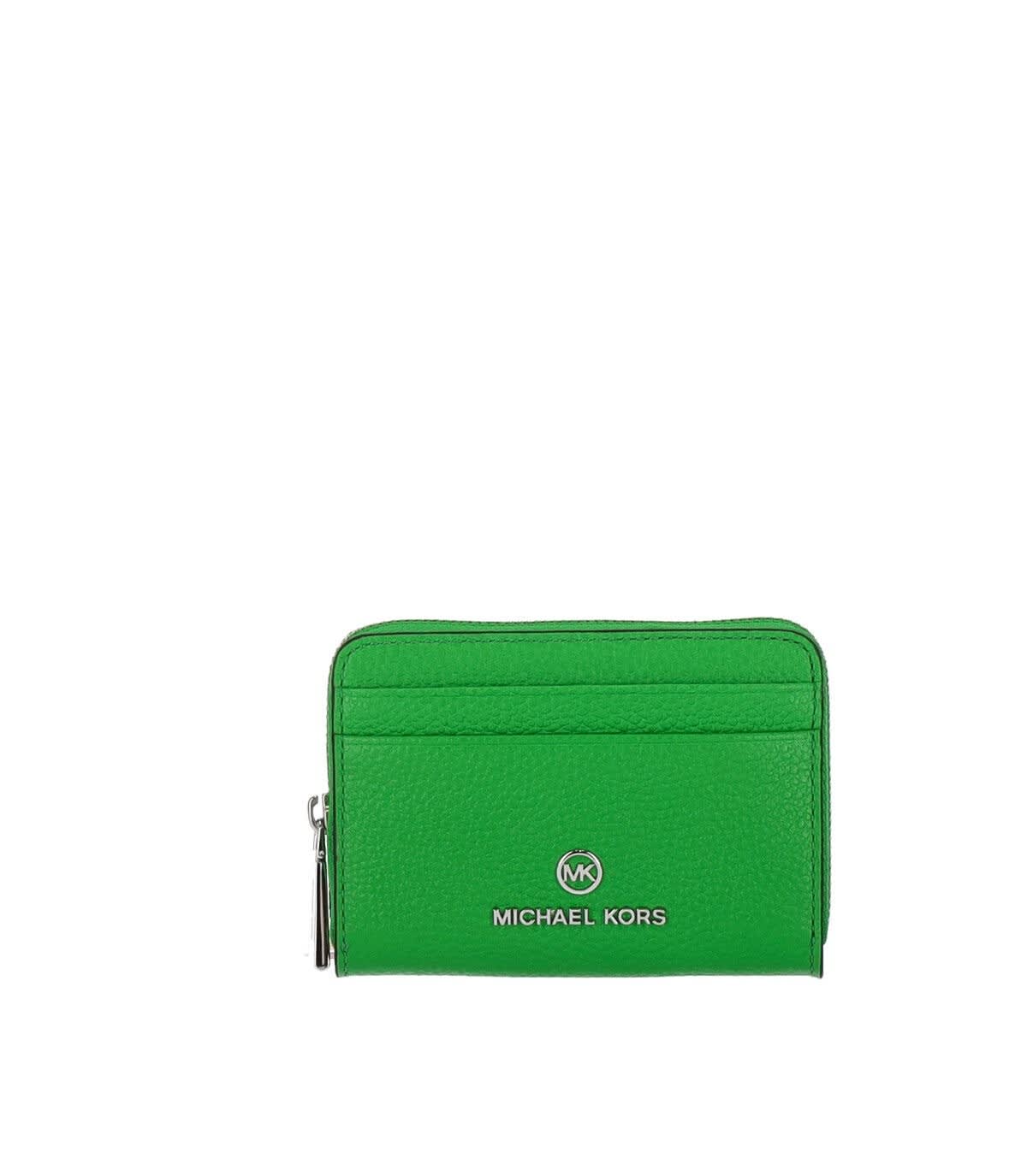 Michael Kors Jet Set Charm Small Wallet in Green