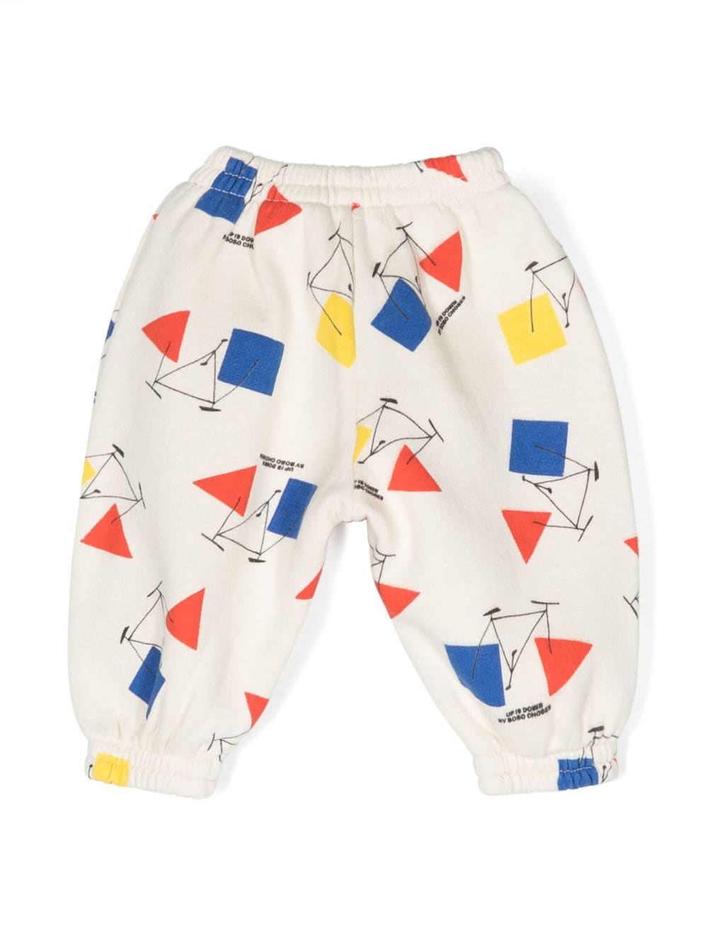 Shop Bobo Choses Baby Crazy Bicy All Over Jogging Pants In White