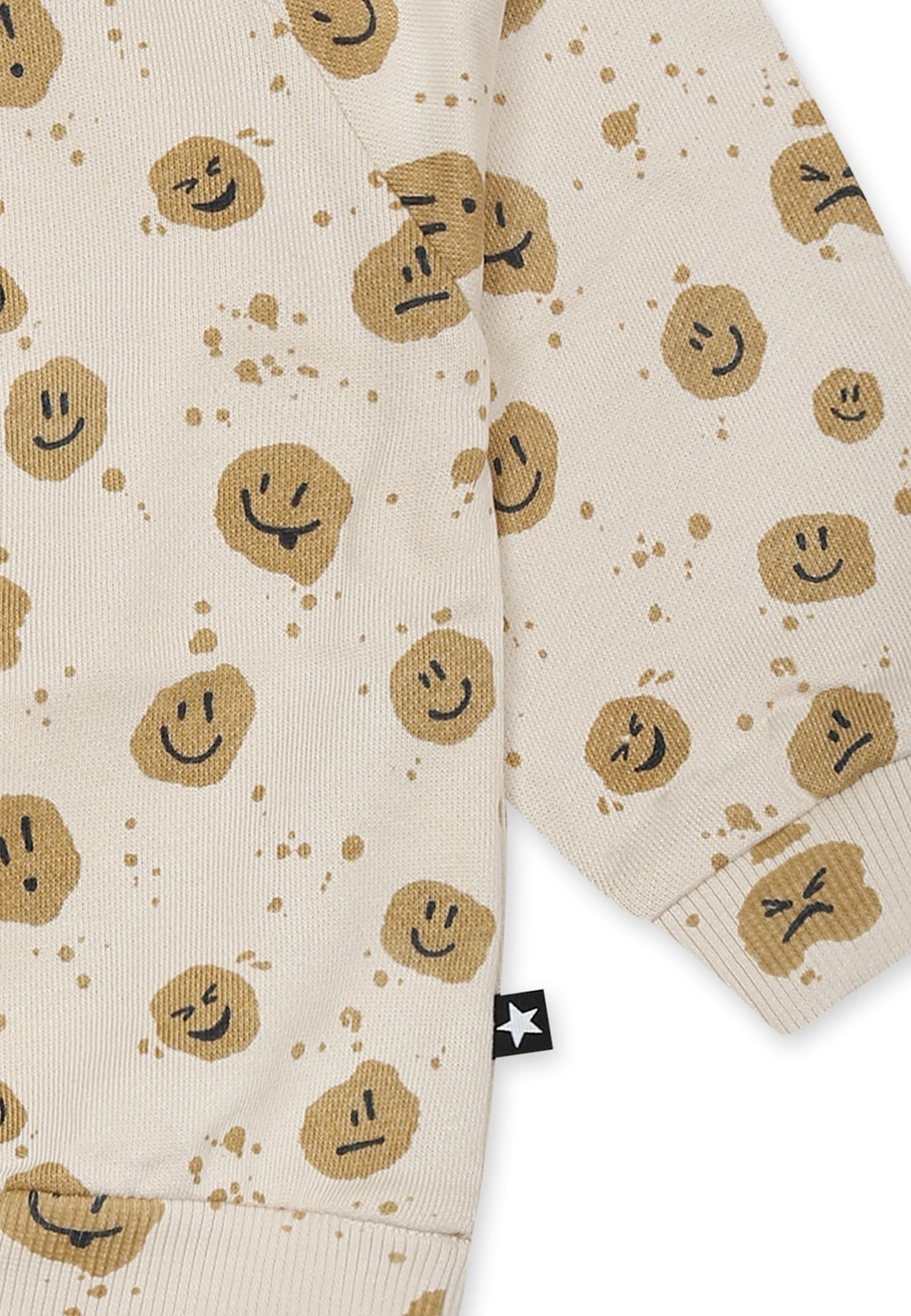 Molo Mood Dots-printed Sweatshirt In Ivory
