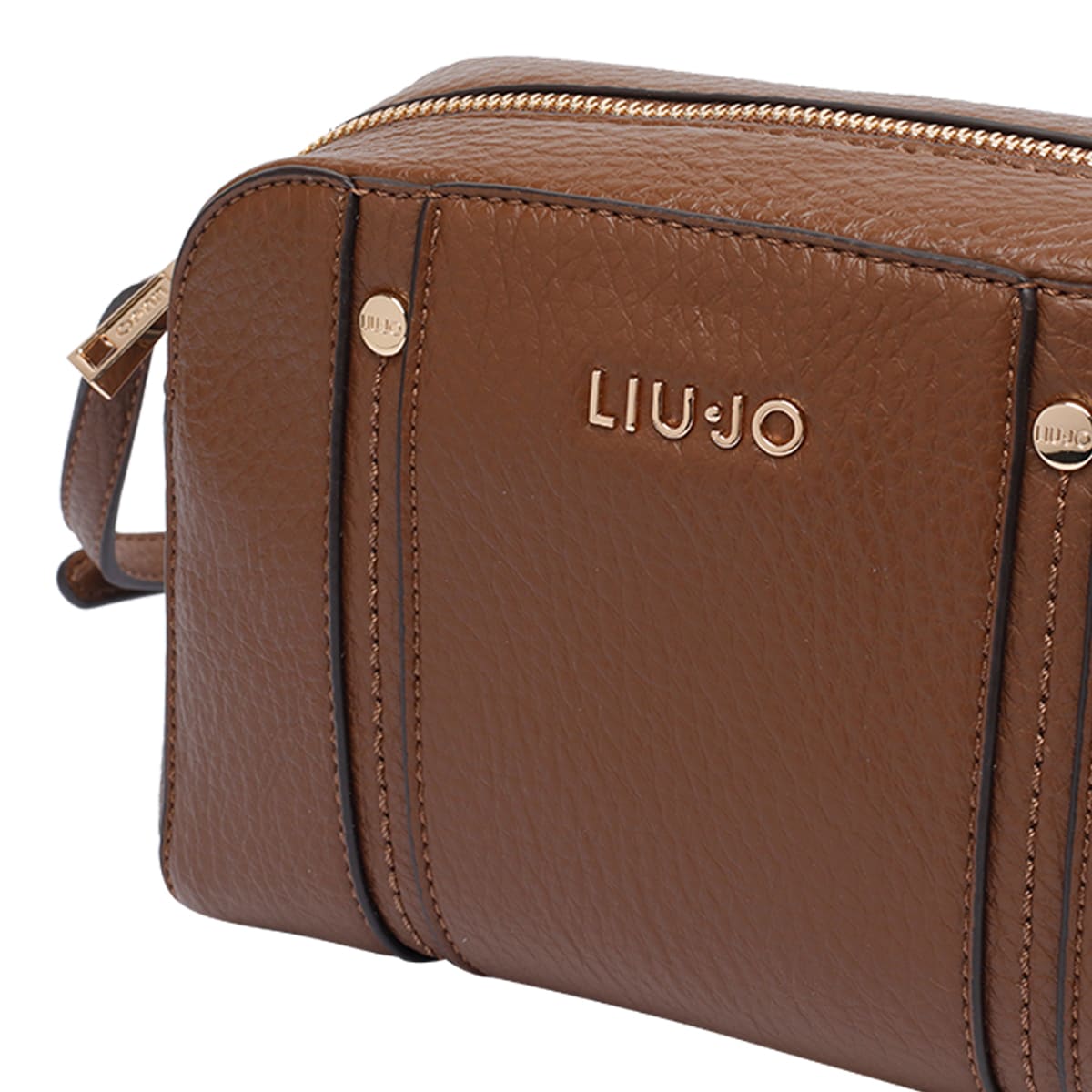 Liu •jo Medium Logo Crossbody Bag In Brown