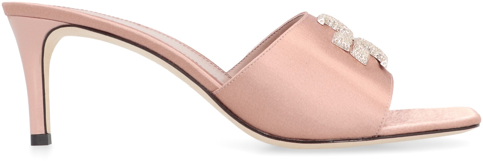 Shop Tory Burch Eleanor Satin Sandals In Pink