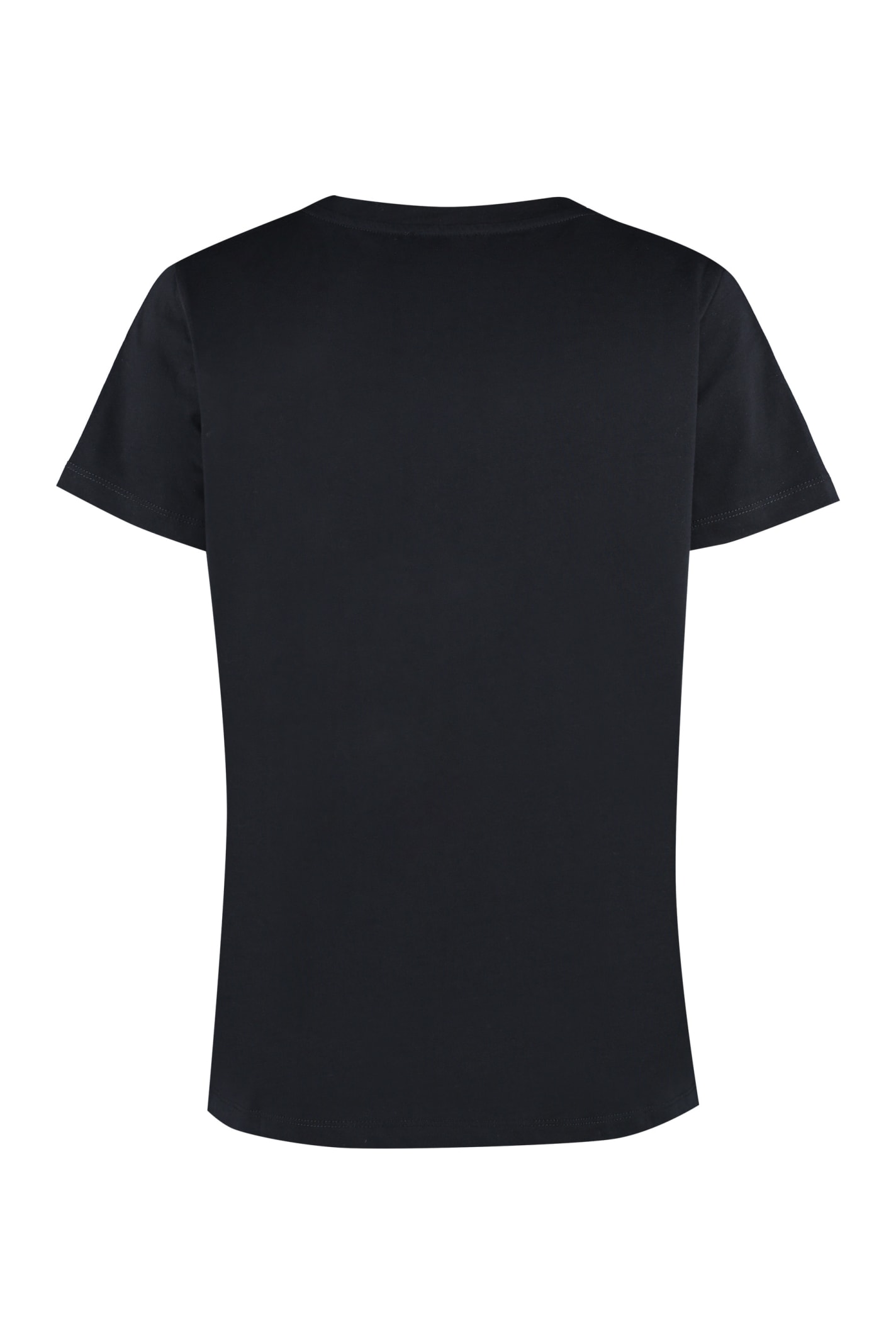 Shop Apc Cotton Crew-neck T-shirt In Noir
