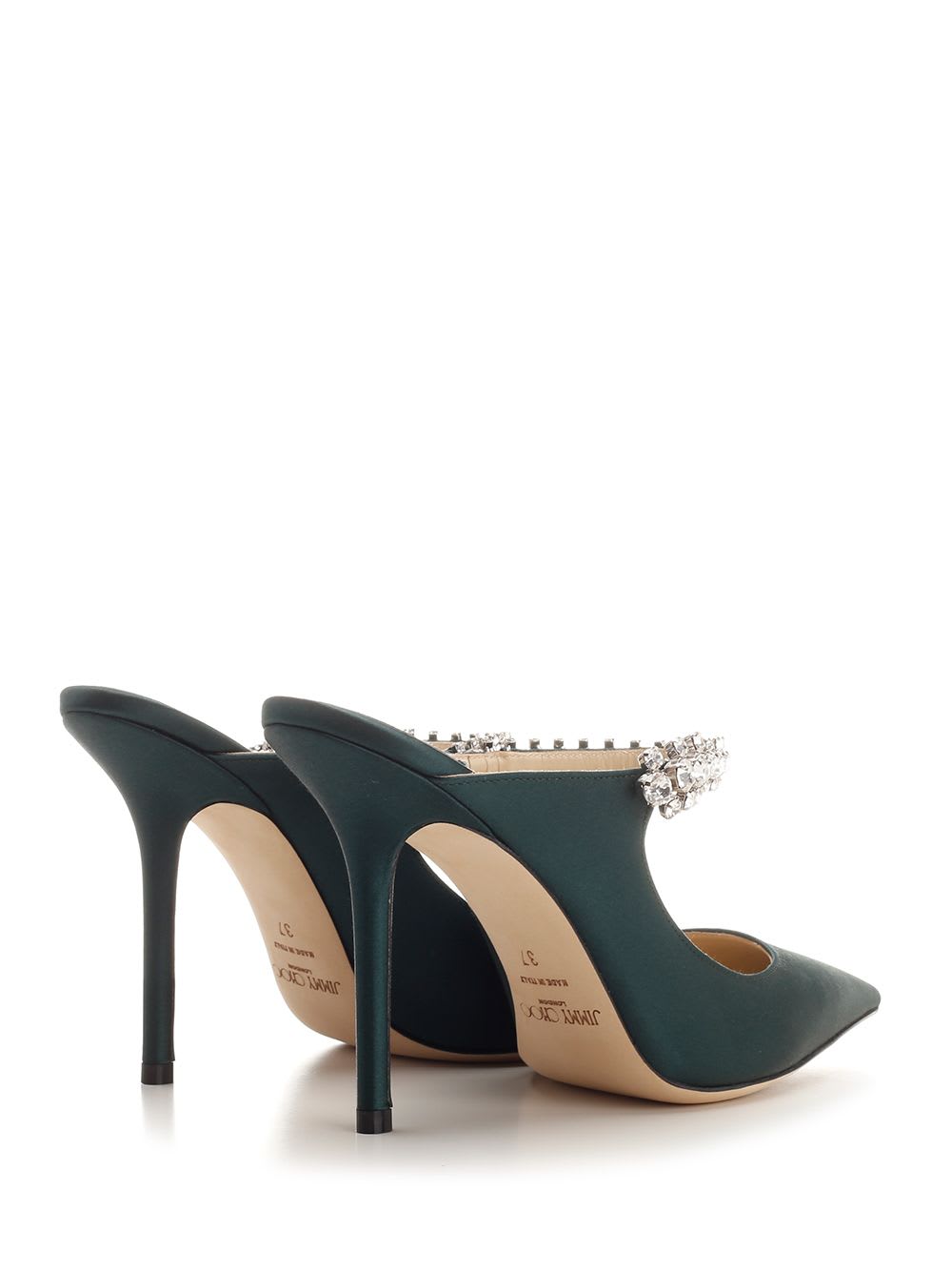 Shop Jimmy Choo Bing Sabot In Green