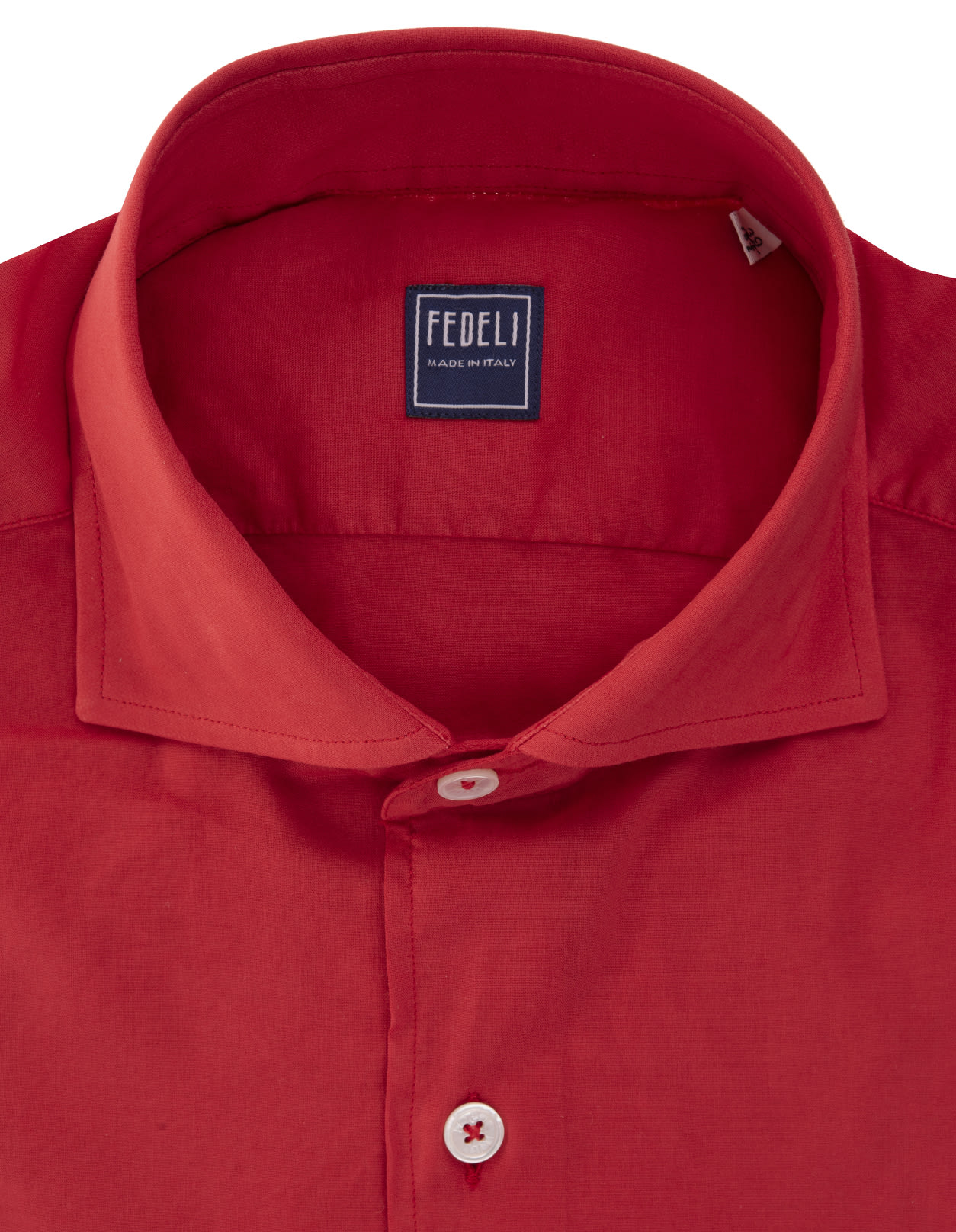 Shop Fedeli Sean Shirt In Red Panamino