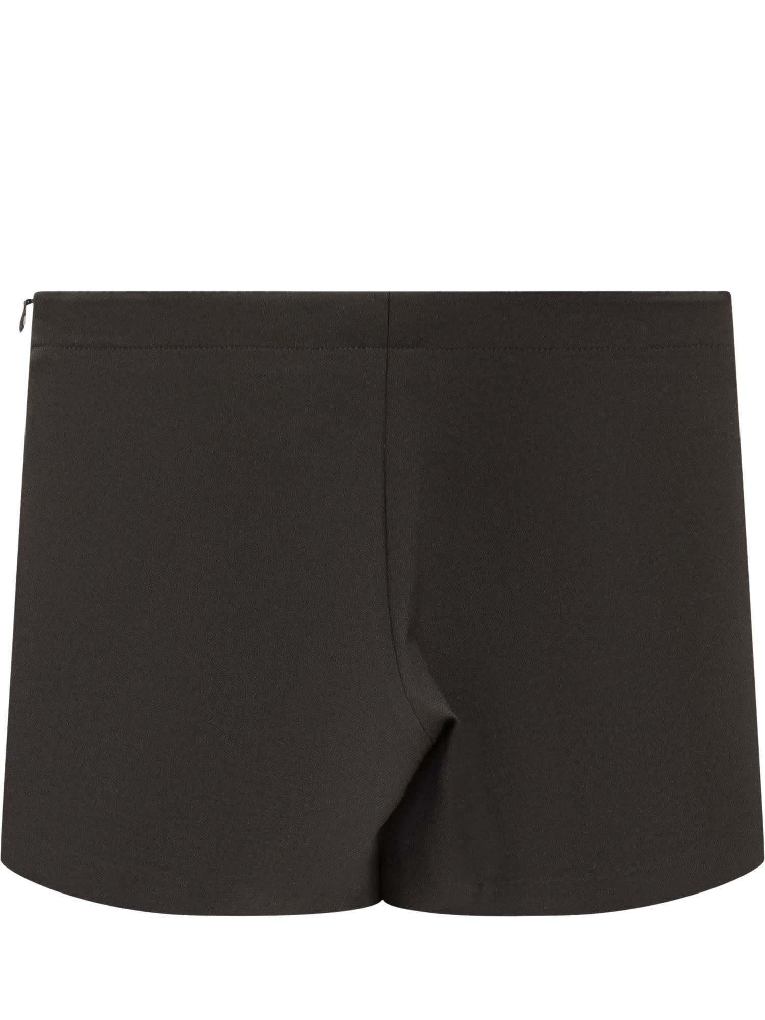 Shop Versace Skirt Shorts In Nero
