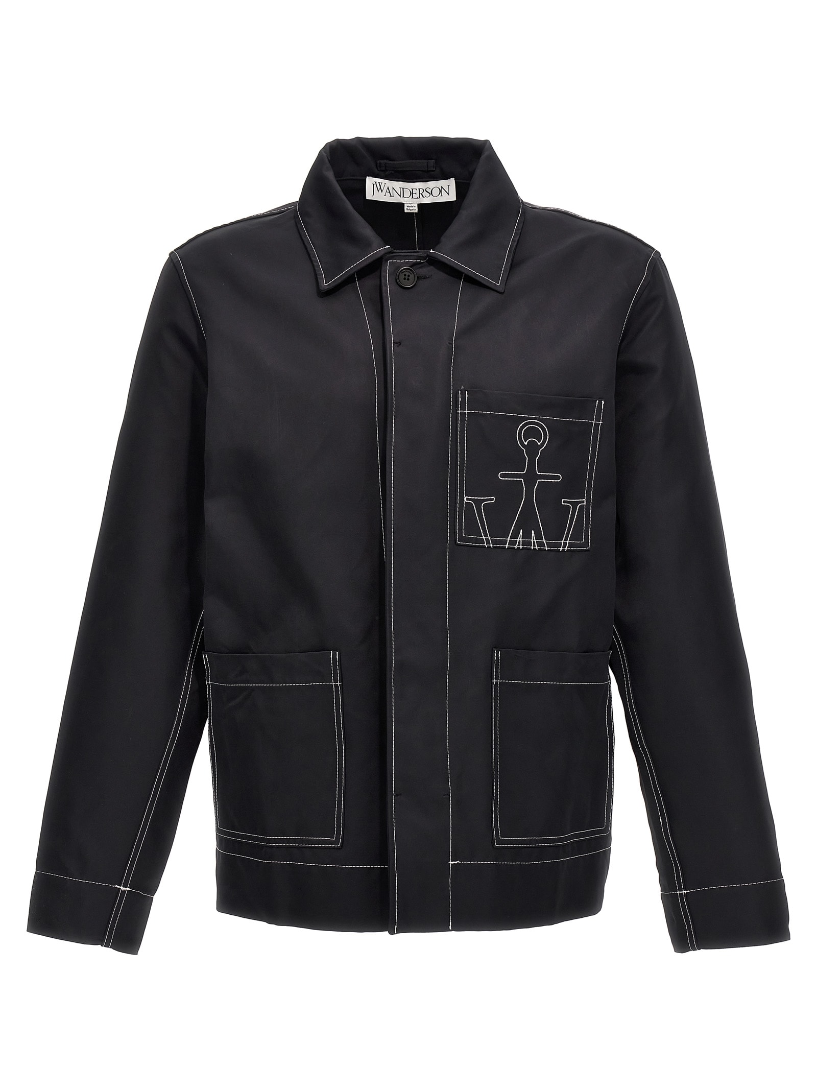 Shop Jw Anderson Workwear Jacket In Black