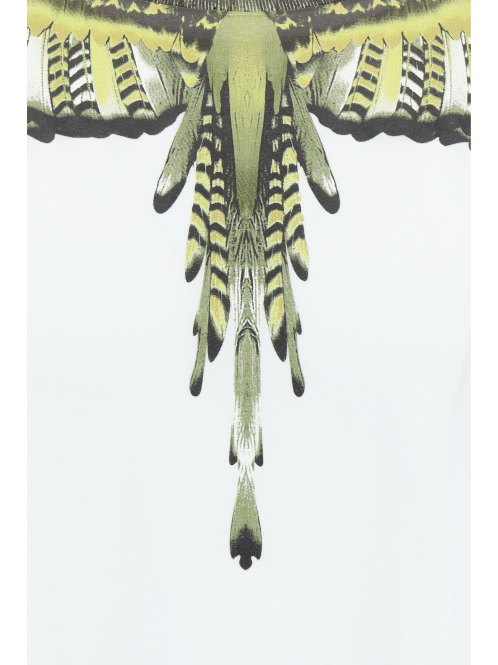 Shop Marcelo Burlon County Of Milan Grizzly Wings T-shirt In White/olive