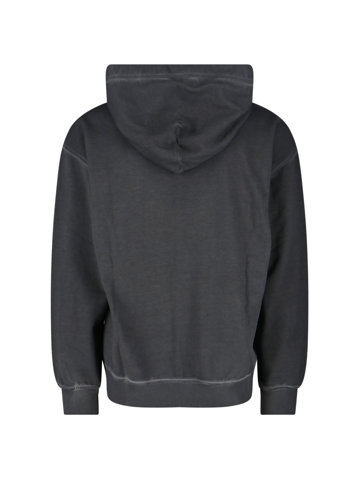Diesel Hooded Kangaroo Pocket Sweatshirt In Gray