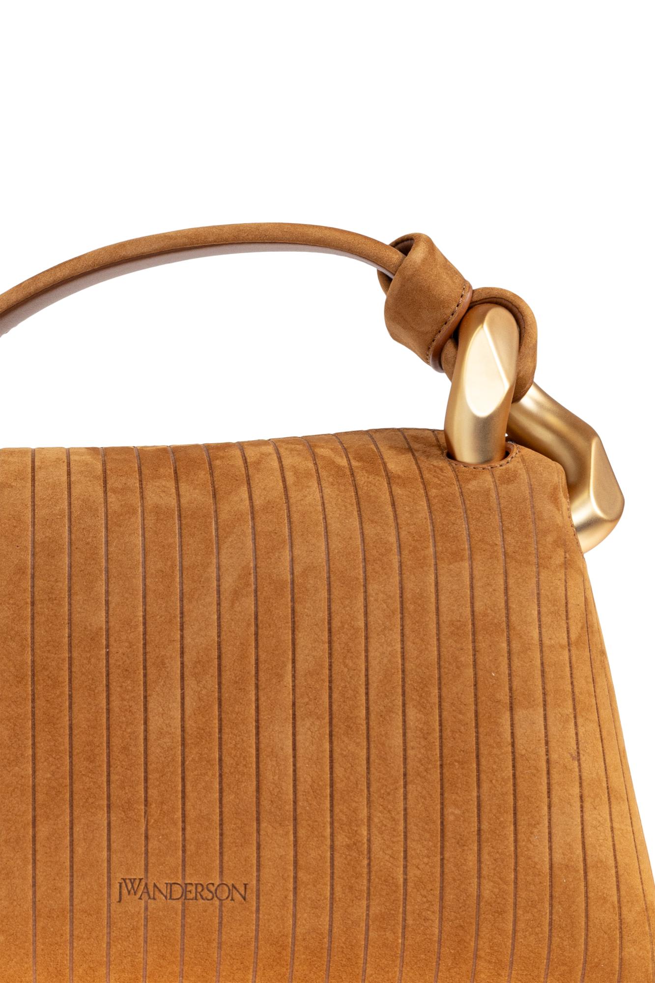 Jw Anderson Pleated Cross-body Bag Gold-tone Hardware In Brown