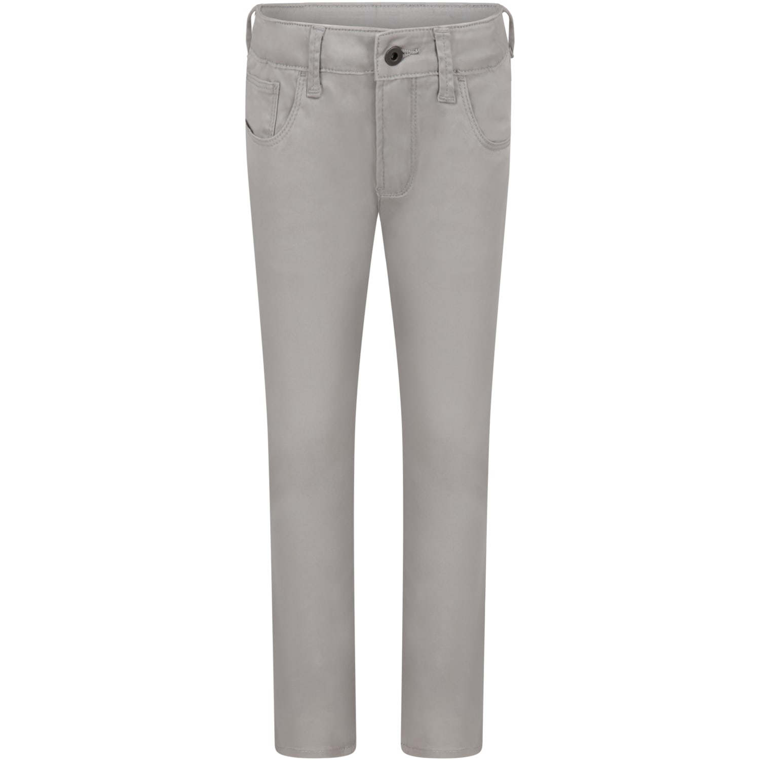 Armani Collezioni Gray Trousers For Boy With Iconic Eagle