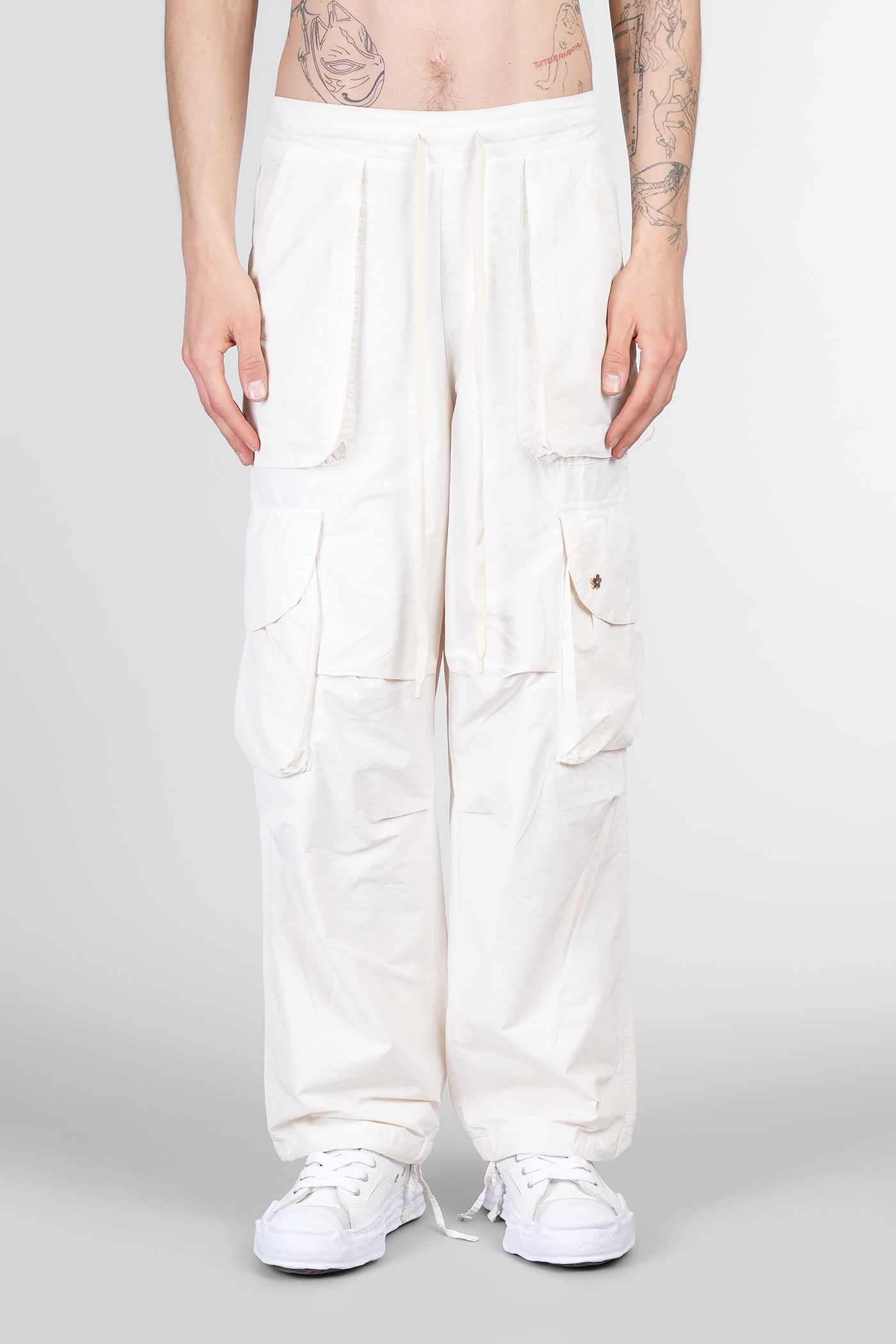A Paper Kid Pants In Beige Polyamide