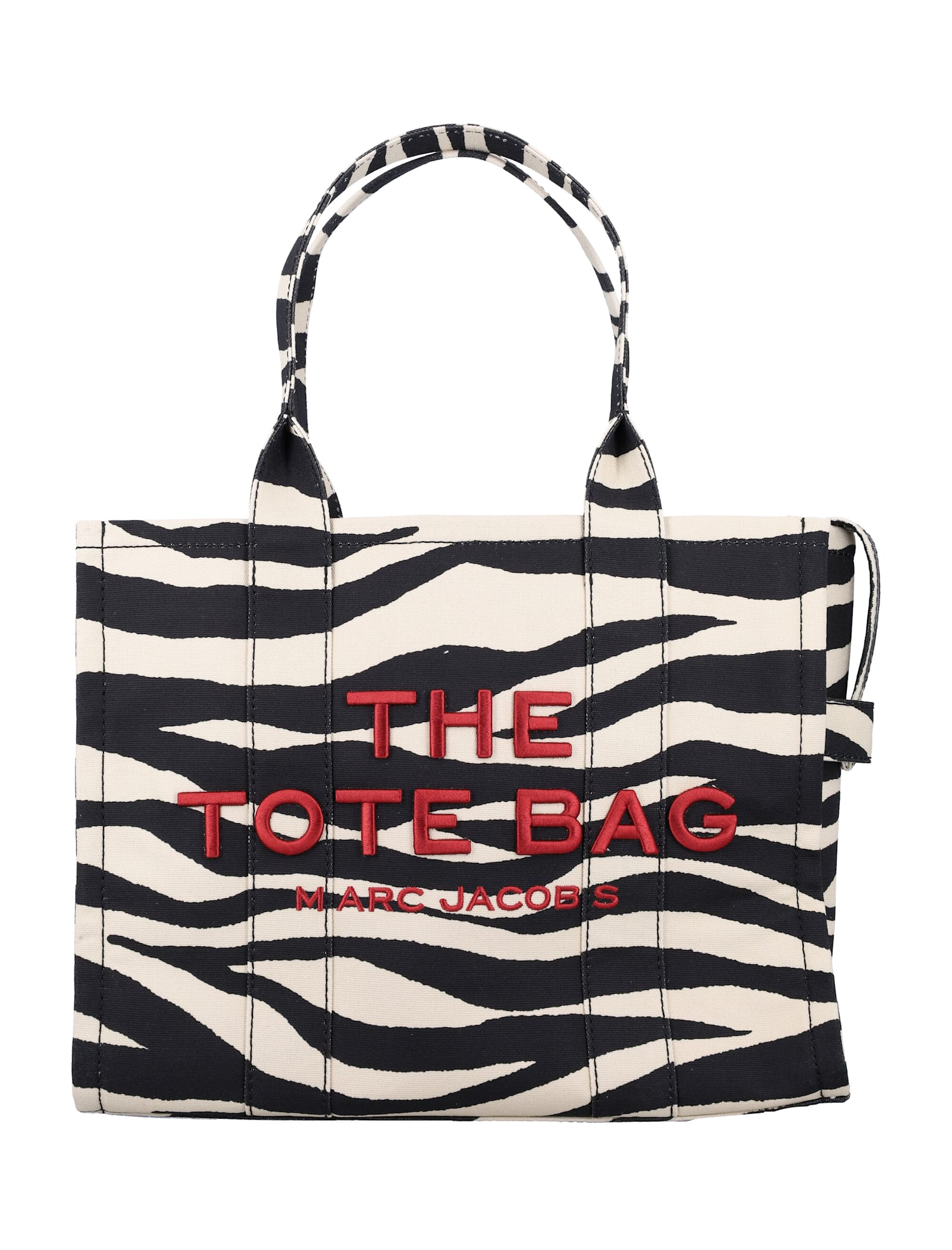 Shop Marc Jacobs The Zebra Canvas Large Tote Bag