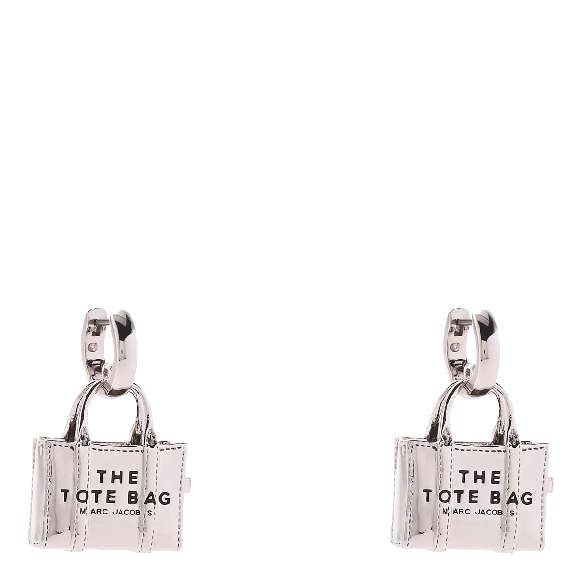 Marc Jacobs The Tote Bag Earrings In Metallic