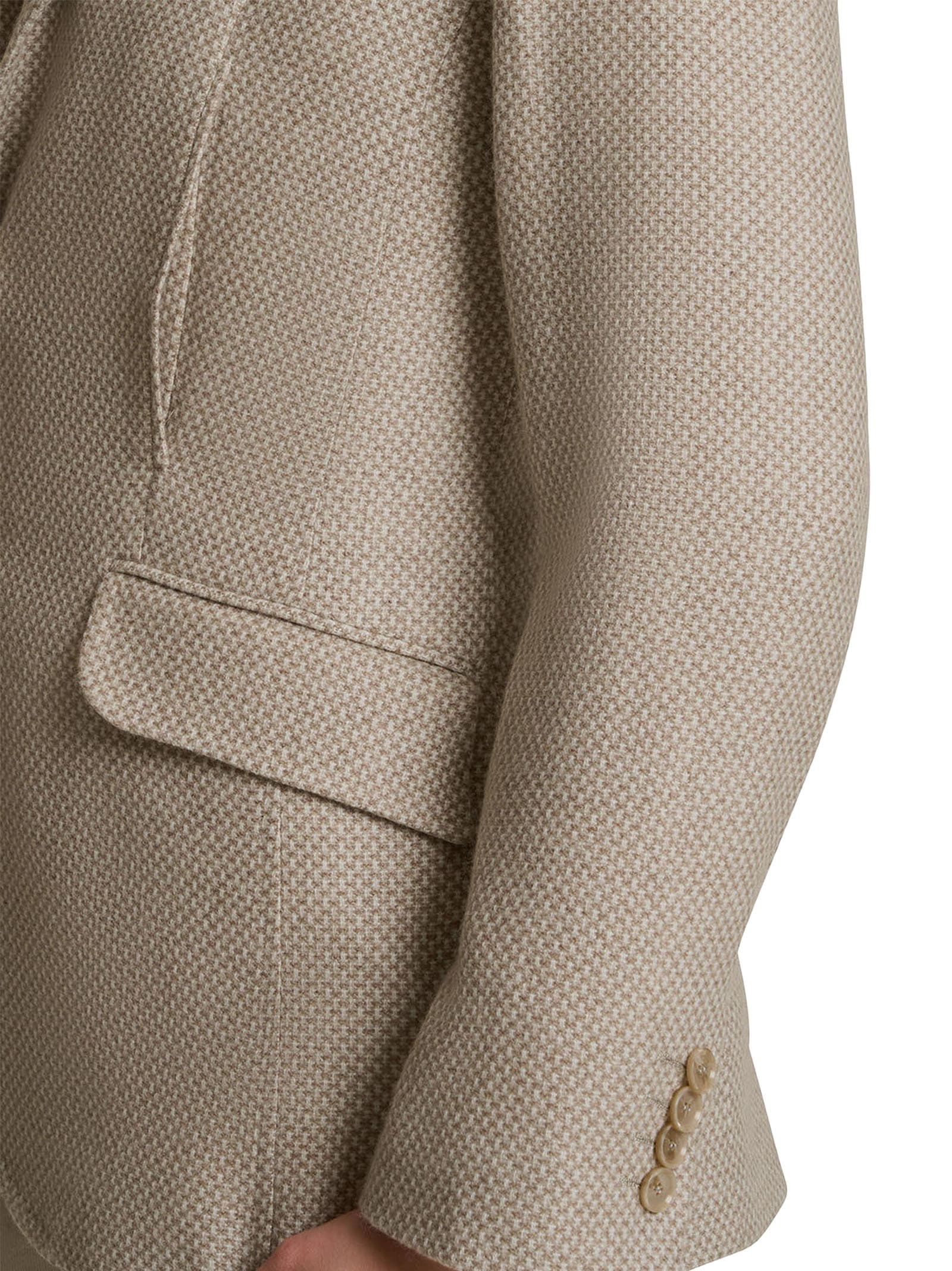 Shop Kiton Jacket Cashmere In Beige