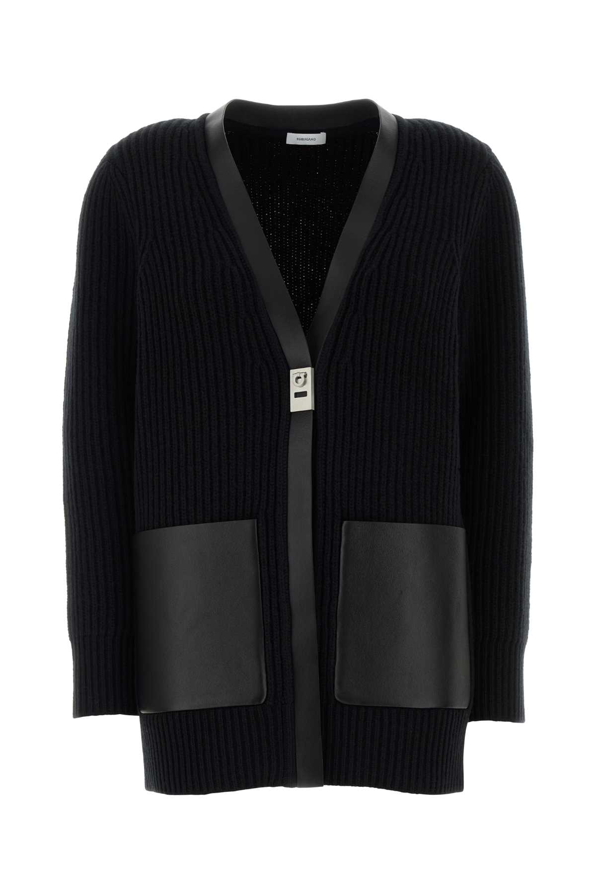 Casablanca Black Wool Cardigan