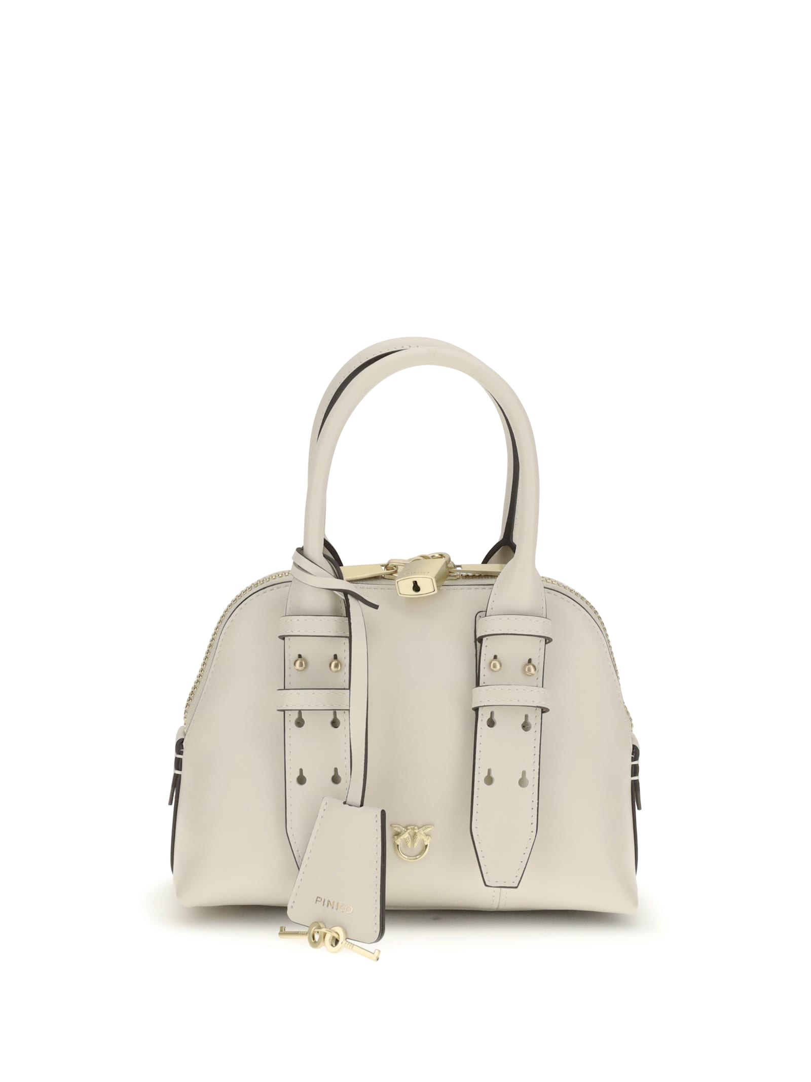 Pinko Mini Escape Handbag In Neutral