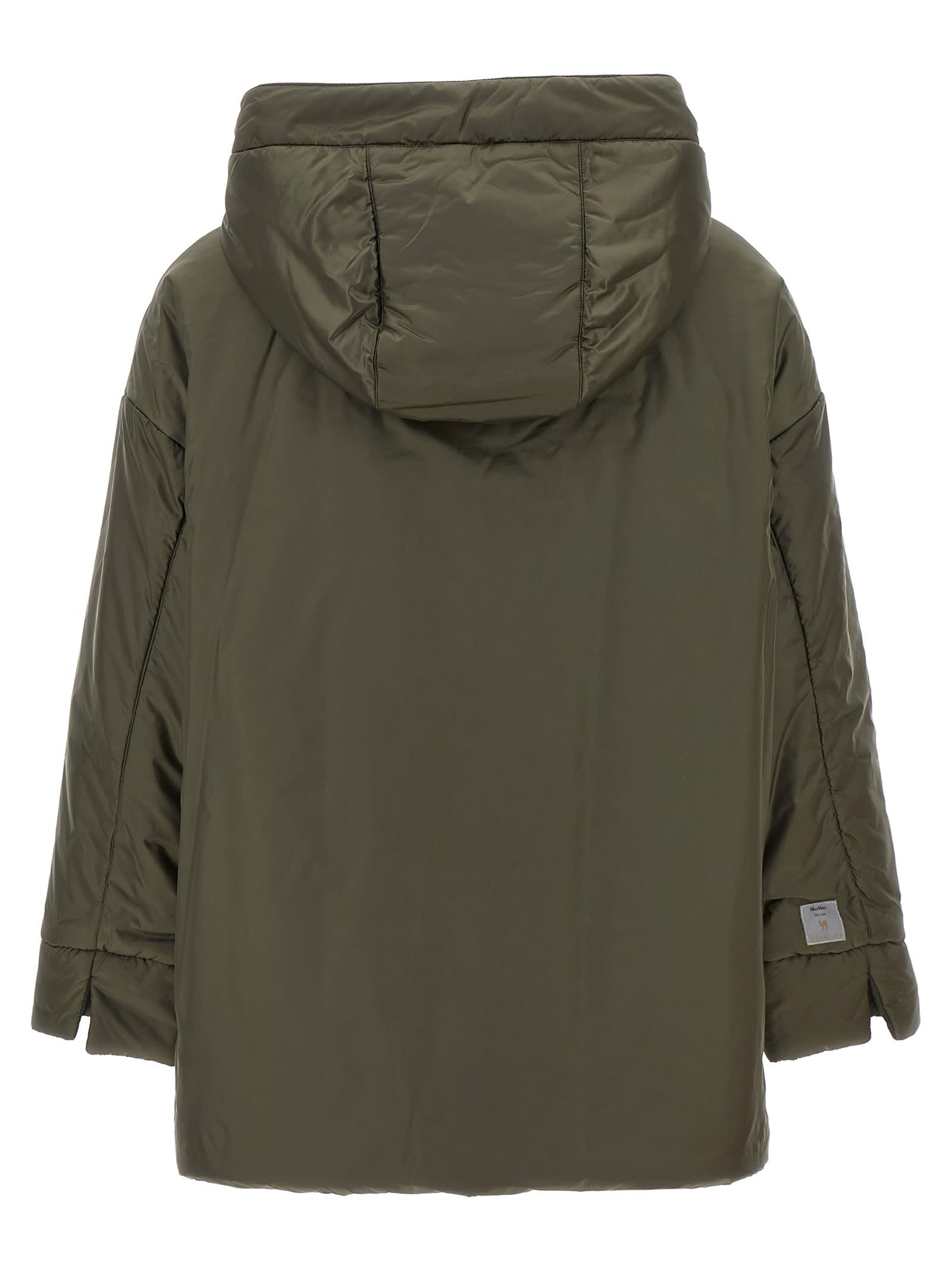 MAX MARA THE CUBE GREENMO REVERSIBLE DOWN JACKET 