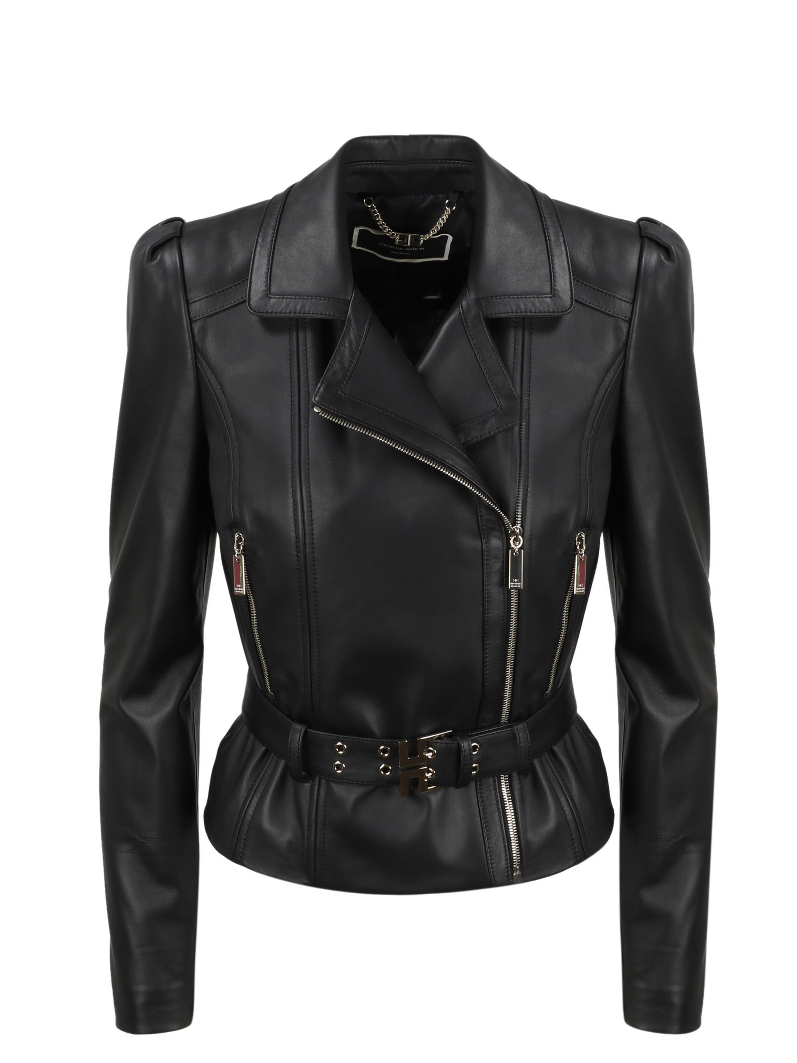 Elisabetta Franchi Biker Jacket In Black | ModeSens