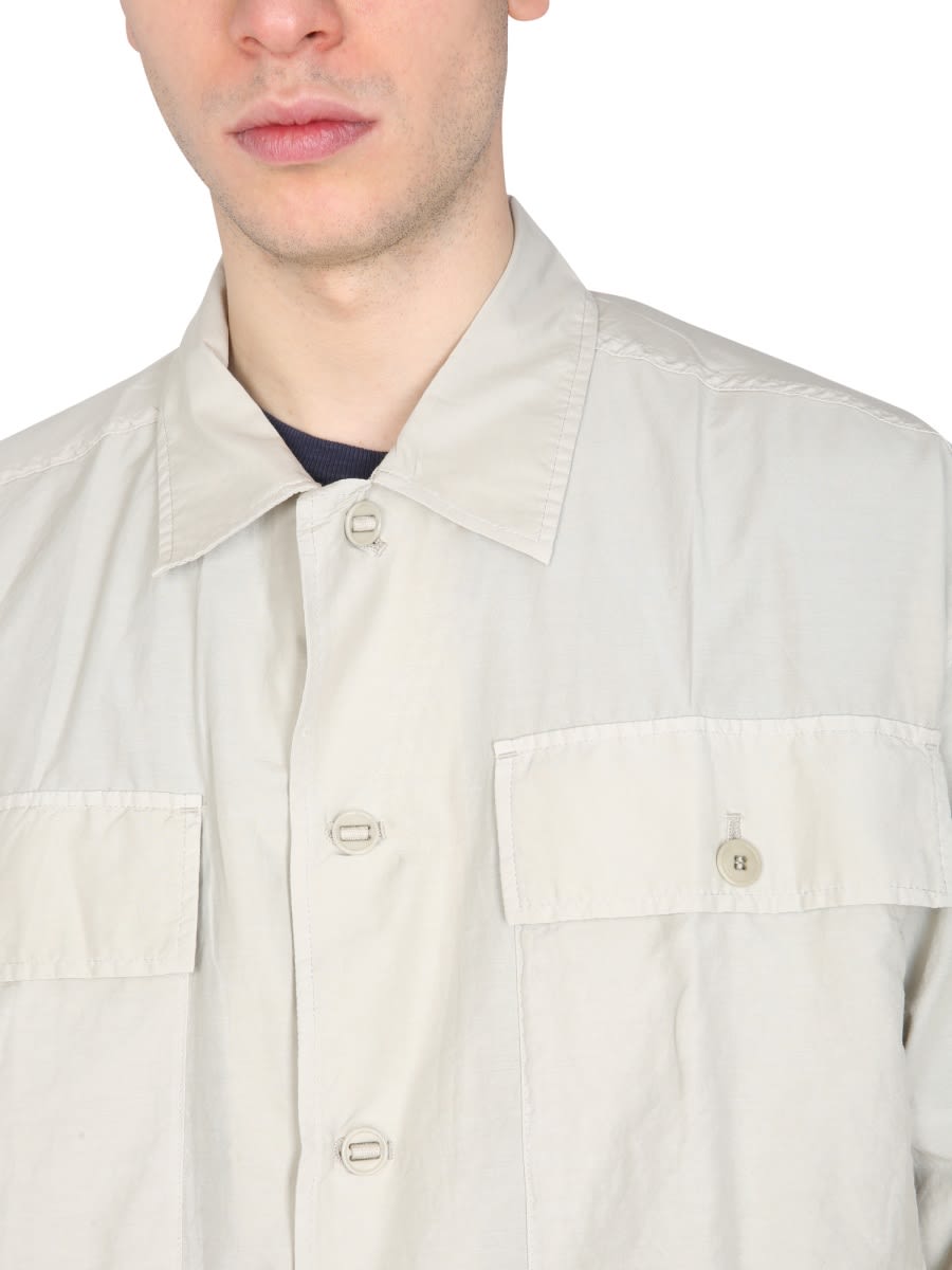 Shop Ymc You Must Create Military Shirt In Ivory
