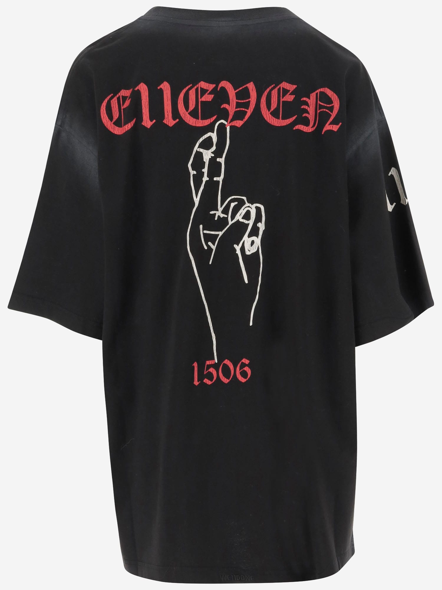 We11 Done Monster Print Cotton T-shirt In Black