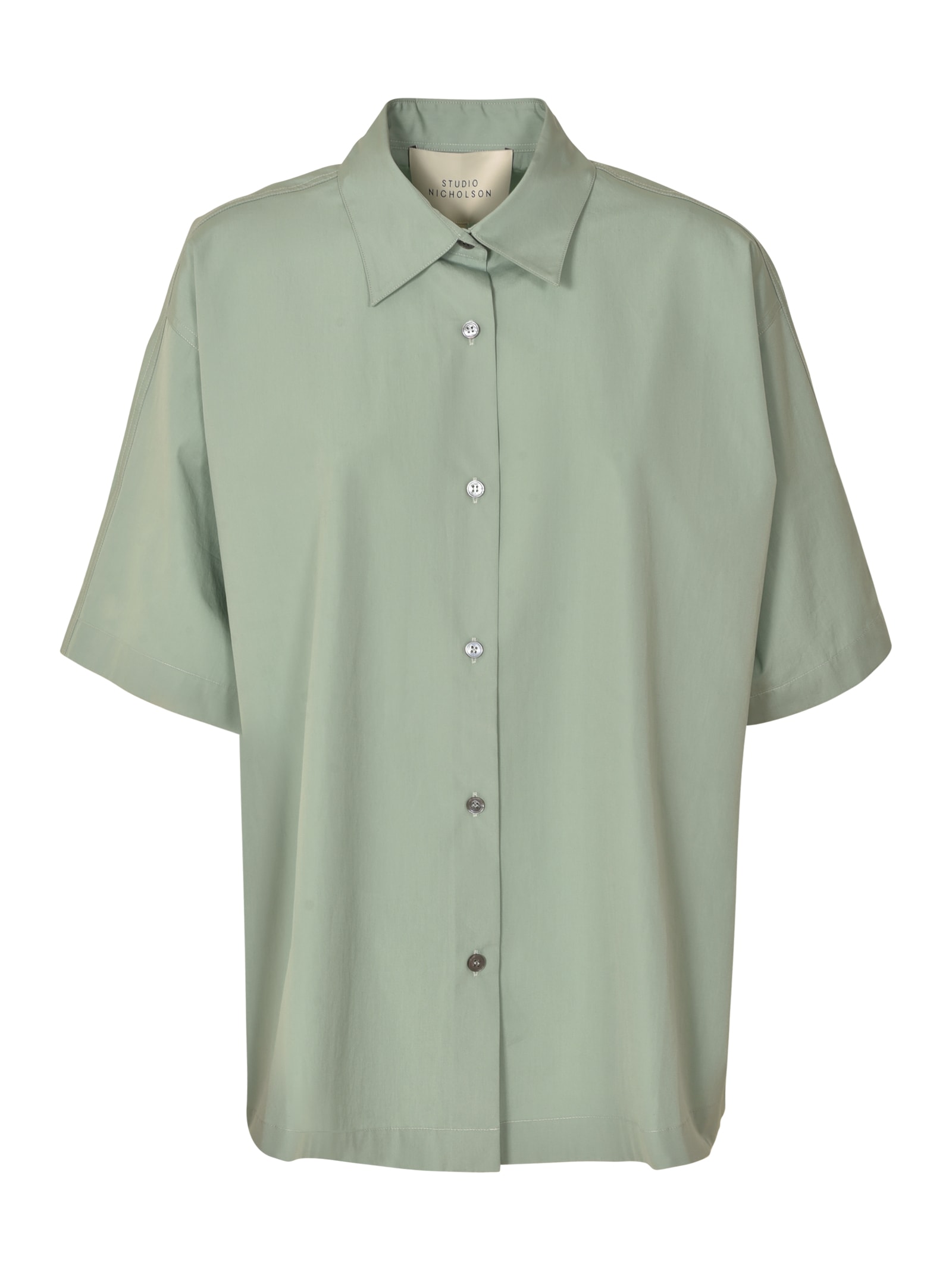 Studio Nicholson Classic Fitted Shirt In Blue Surf