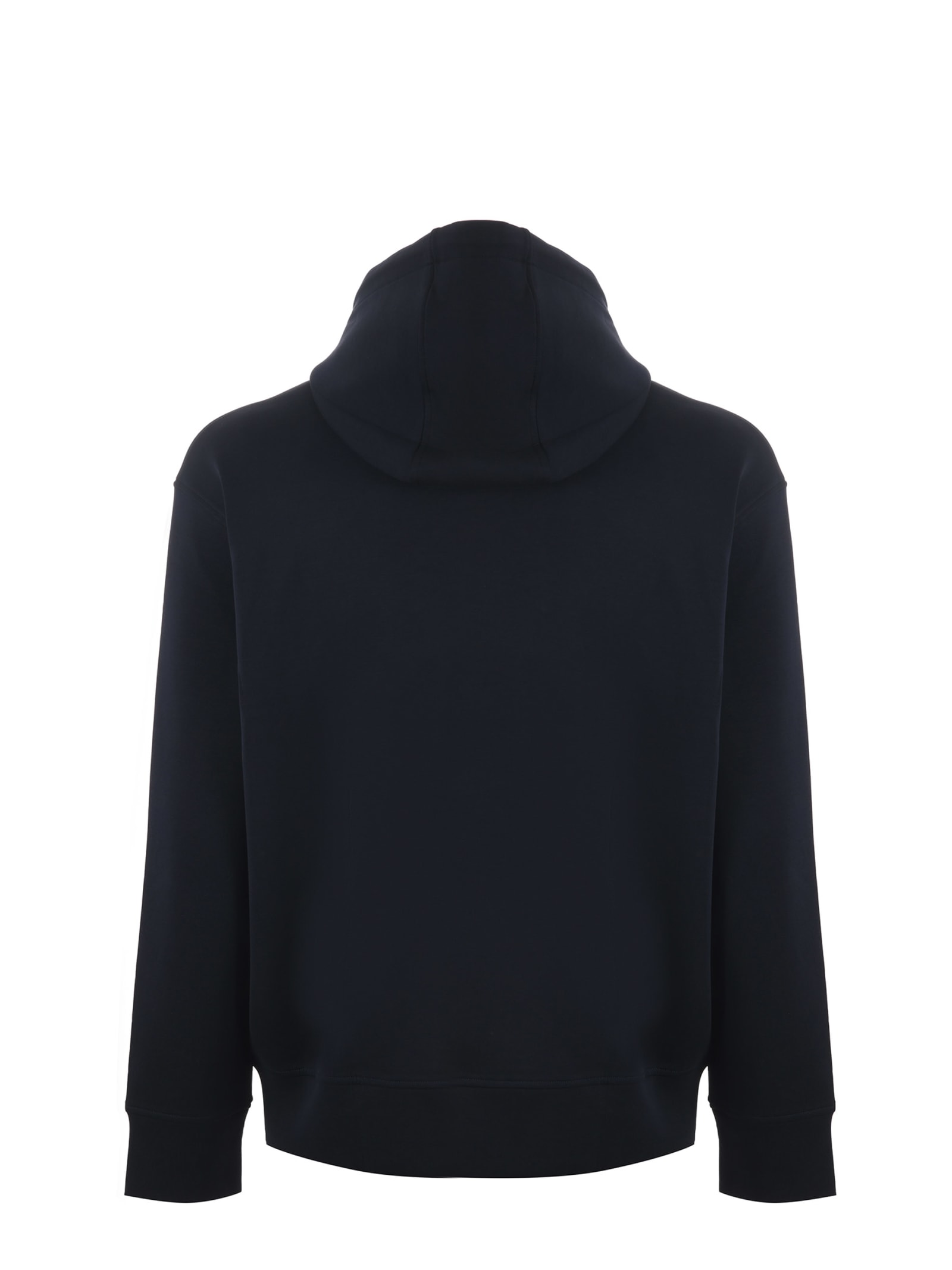 Shop Emporio Armani Sweatshirt In Blu Scuro