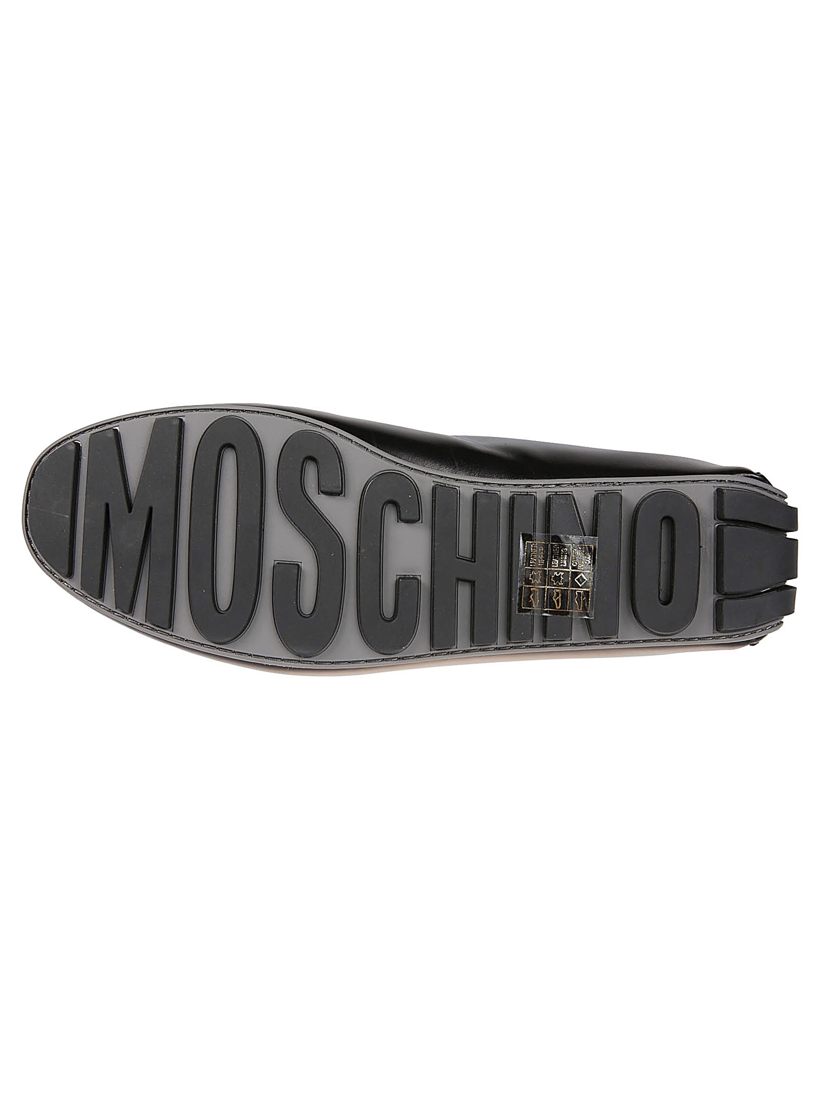 Shop Moschino Driver5 Loafers In Anero