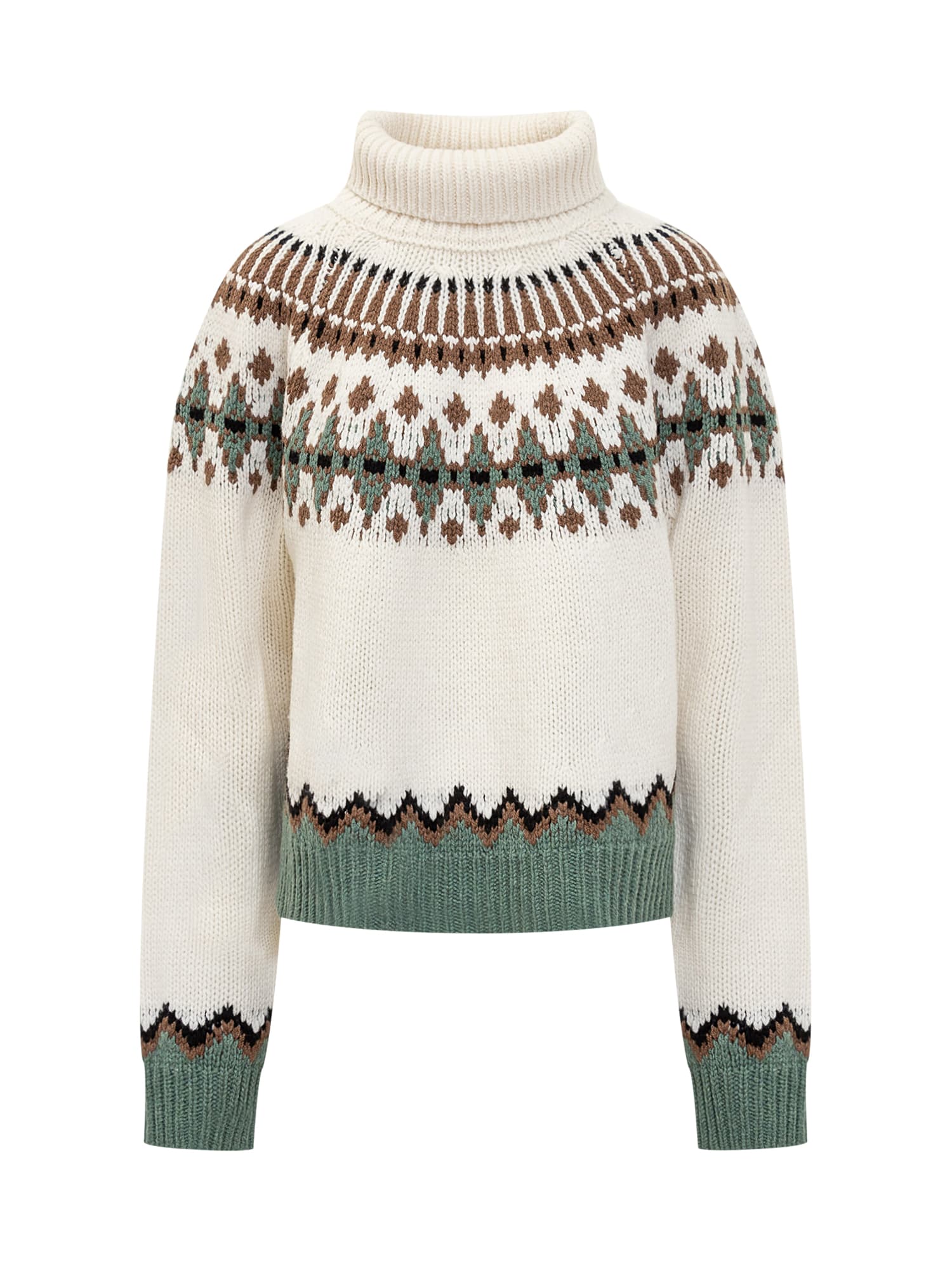 Shop Alanui Sweater In White/multicolor