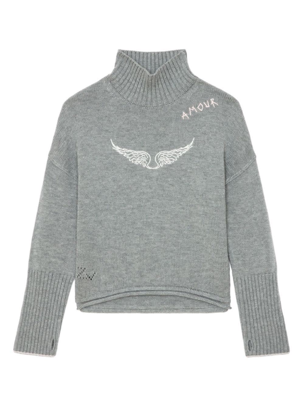 Zadig &amp; Voltaire Kids' Pull Con Logo In Gray