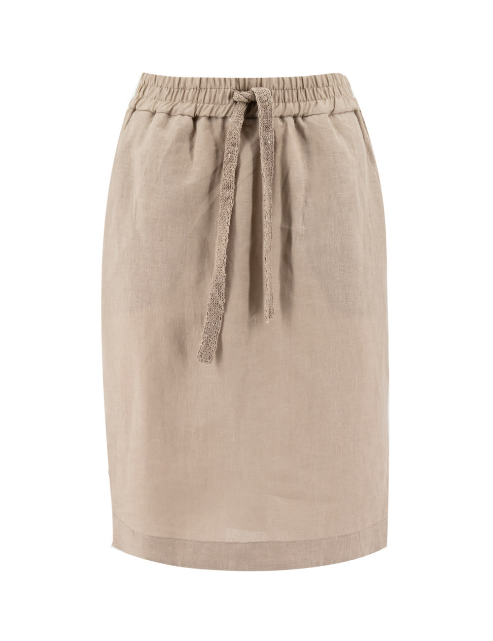 Shop Le Tricot Perugia Skirt In Dark Beige