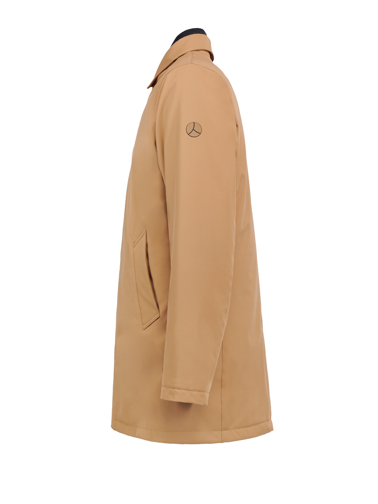 Shop People Of Shibuya Mens Sand Jacket With Collar In Light Brown