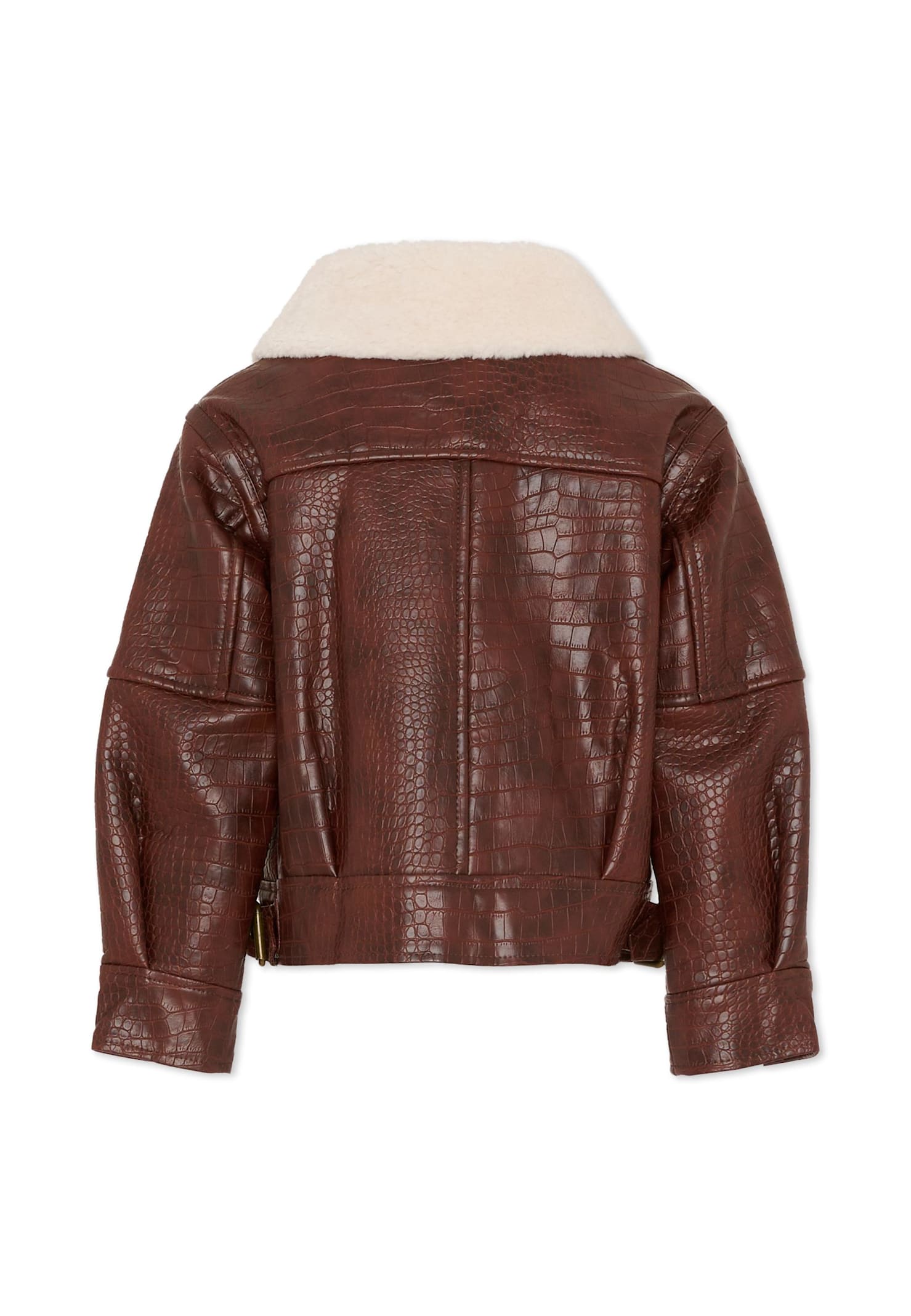 Pinko Brown Jacket For Girl In Brown