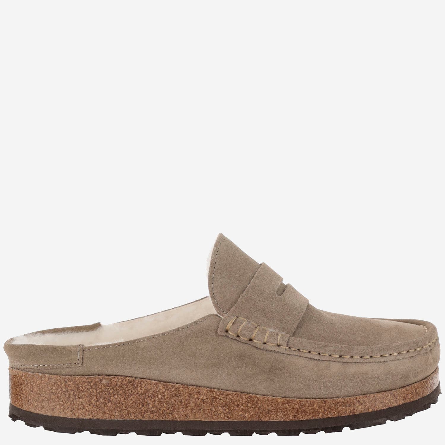 Shop Birkenstock Mules Naples In Beige