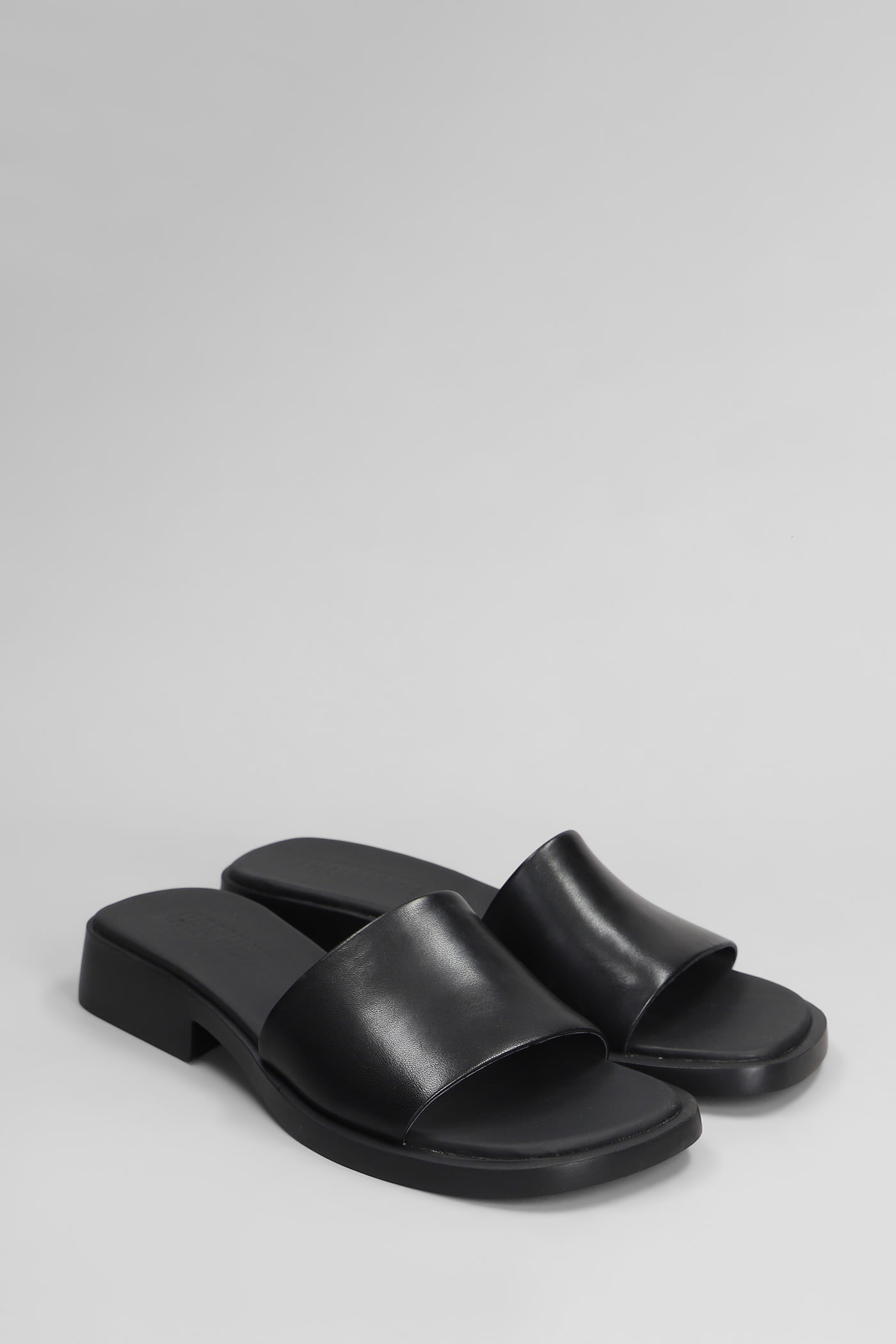 Shop Camper Dana Flats In Black Leather
