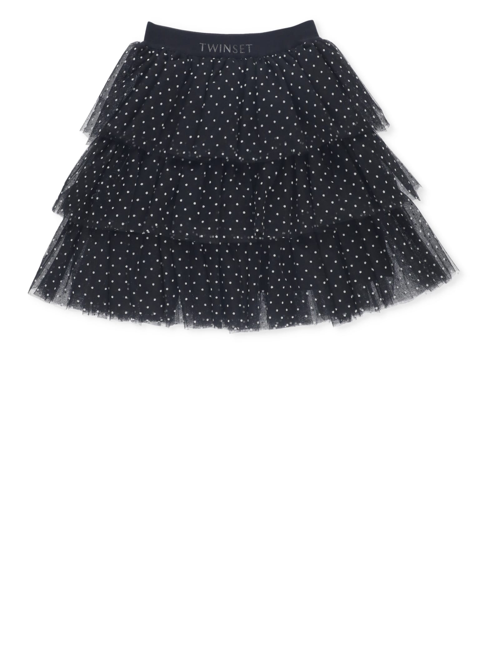 Shop Twinset Tulle Skirt In Black