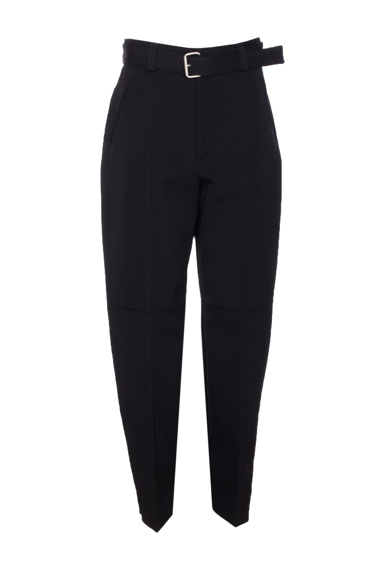 Bottega Veneta Cotton Twill Pants In Black