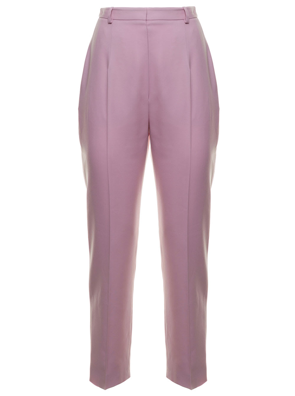 Alexander McQueen Lilac Wool Tailored Trousers