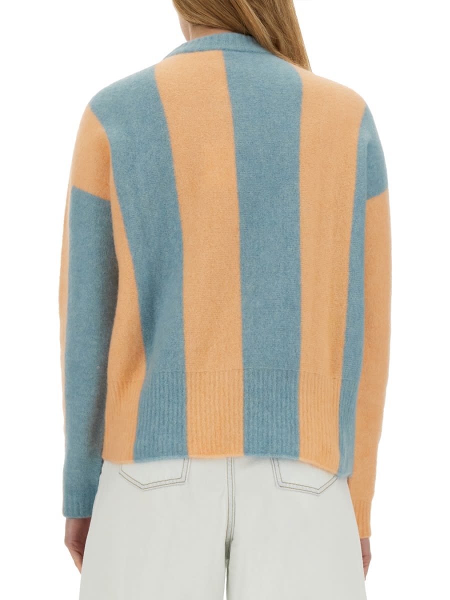 Shop Alysi Maxi Row Sweater In Multicolour