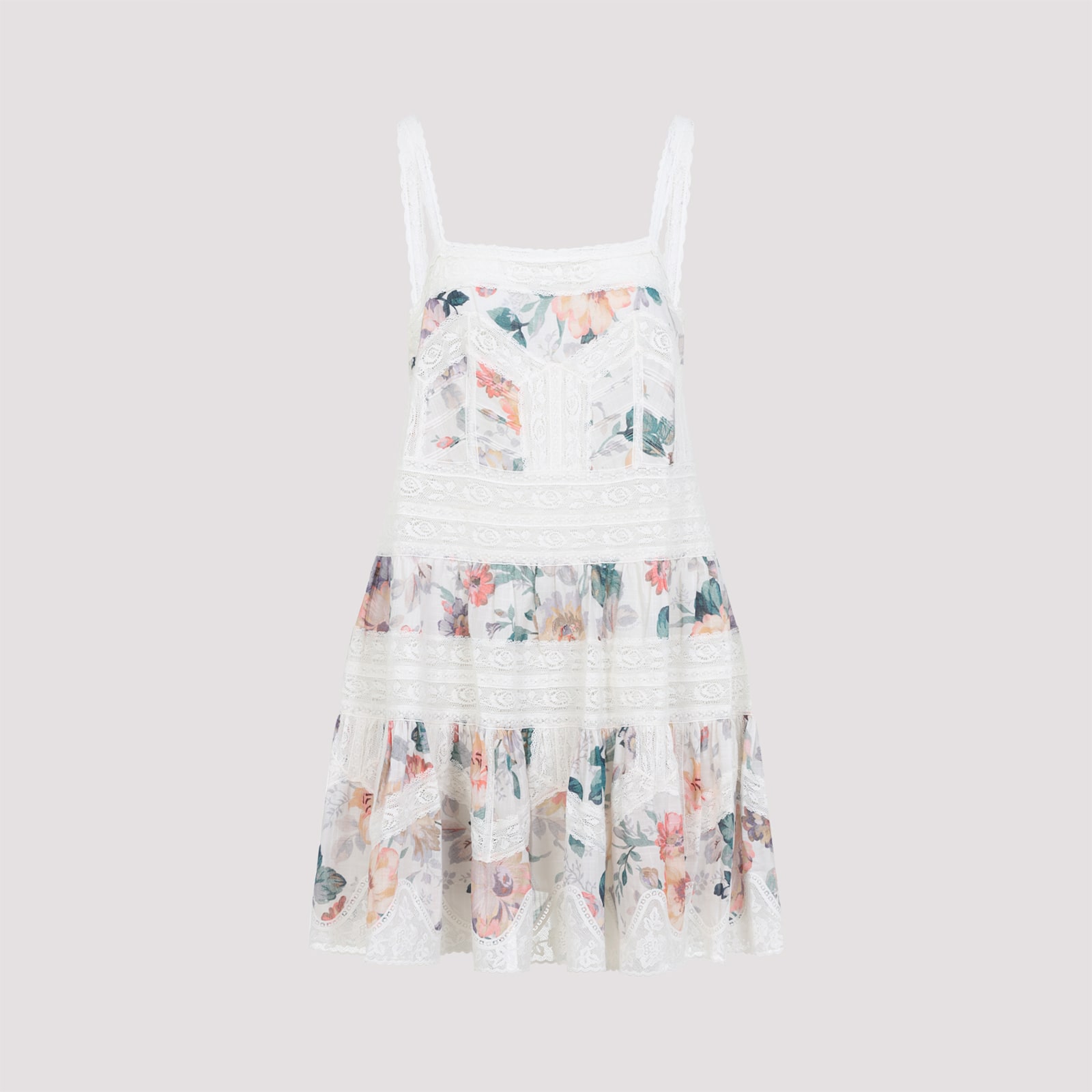 ZIMMERMANN ACACIA LACE MINI DRESS
