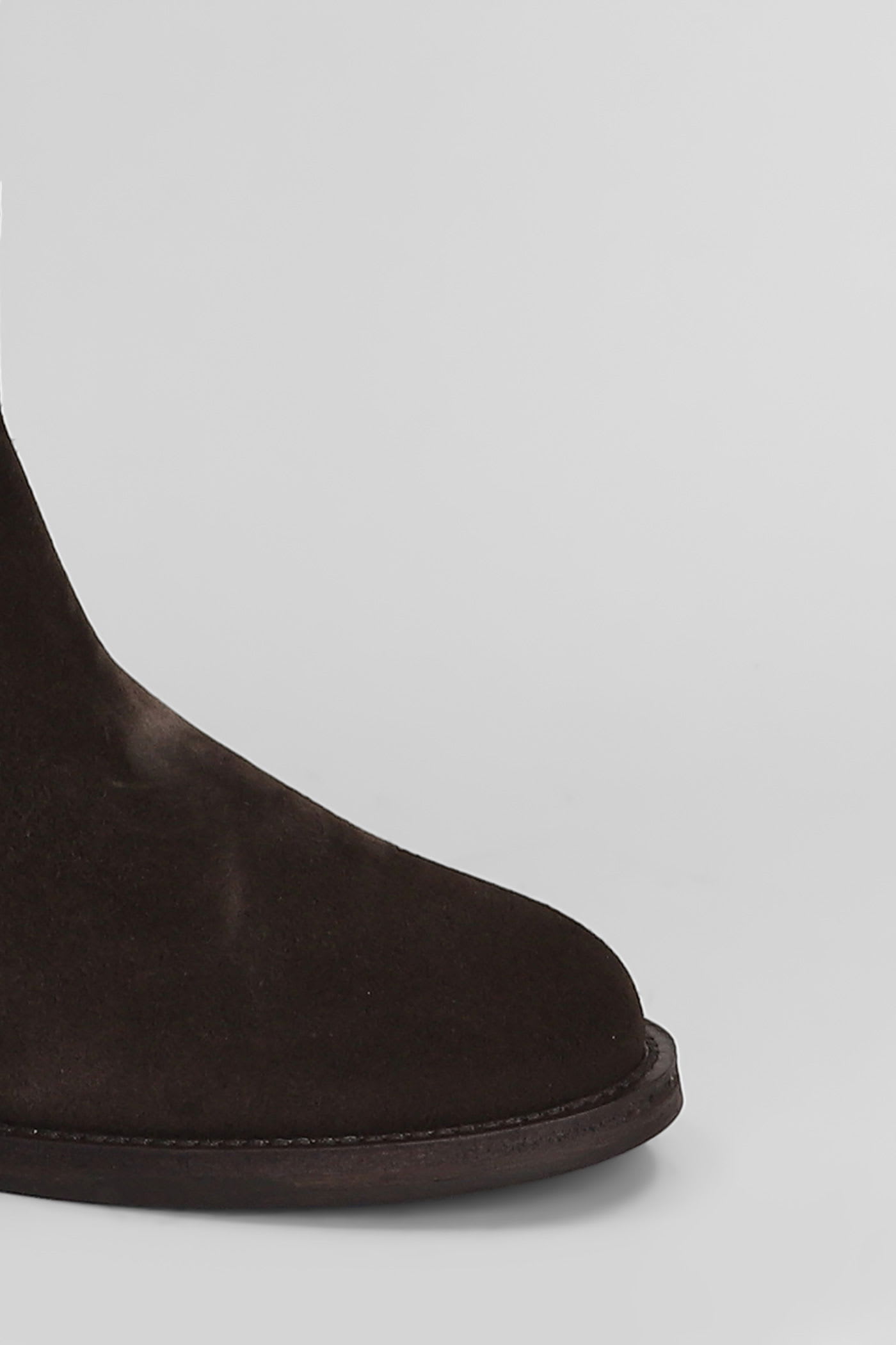 Via Roma 15 In Dark Brown Suede In Brown