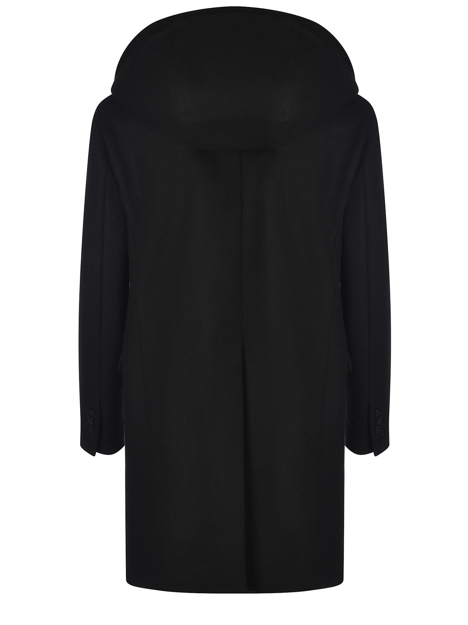 Shop Dsquared2 Coat  Made Of Virgin Wool In Black